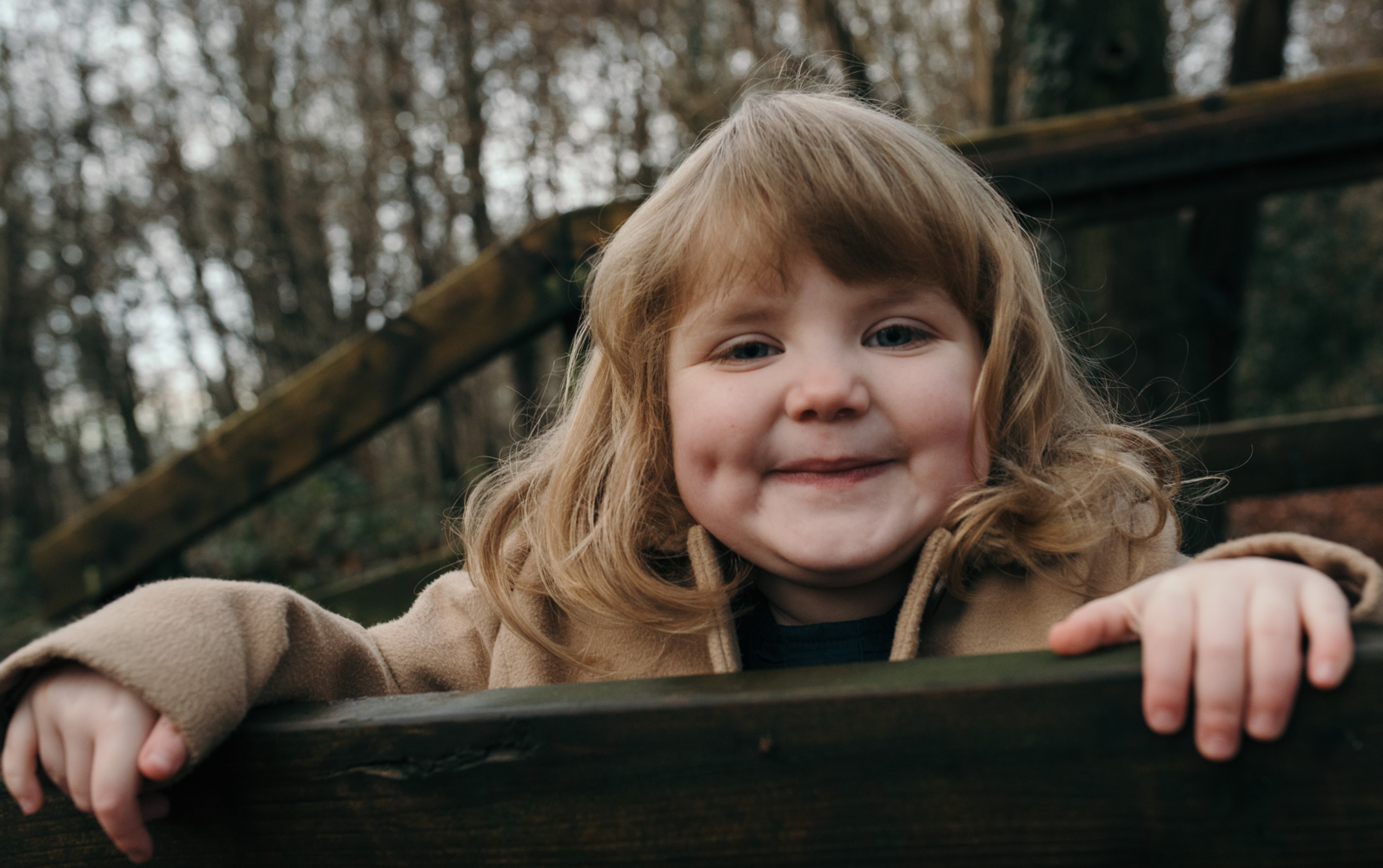 Little Rosie posing for me on the bridge