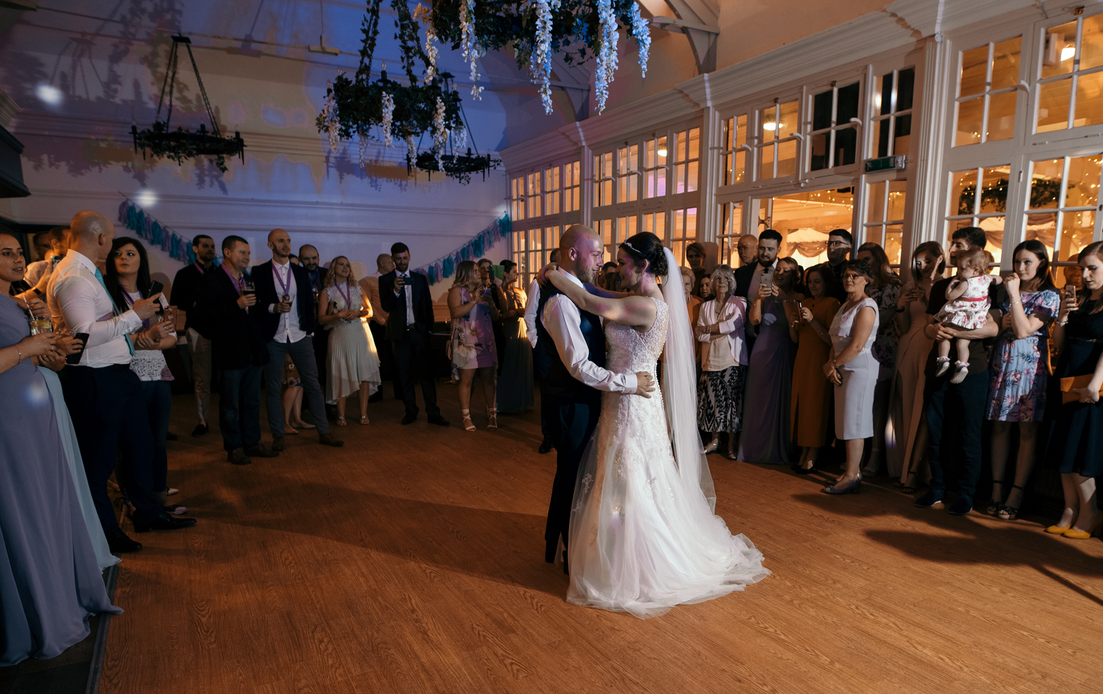 The bride and grooms first dance