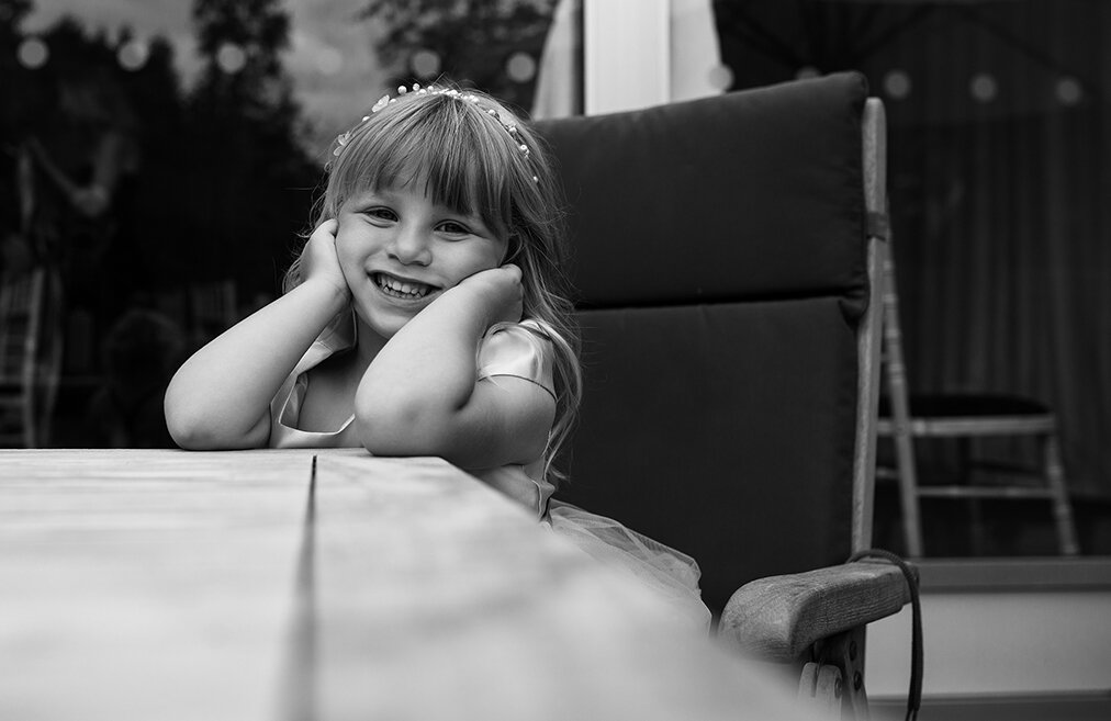 The youngest flower girl portrait