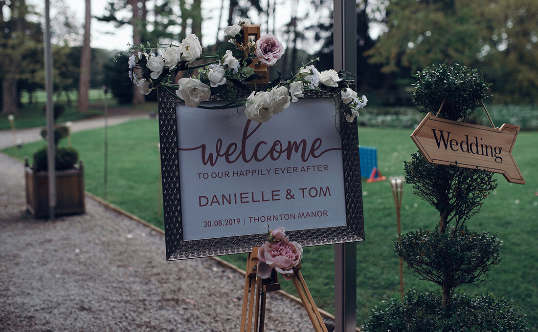 Welcome to the wedding sign