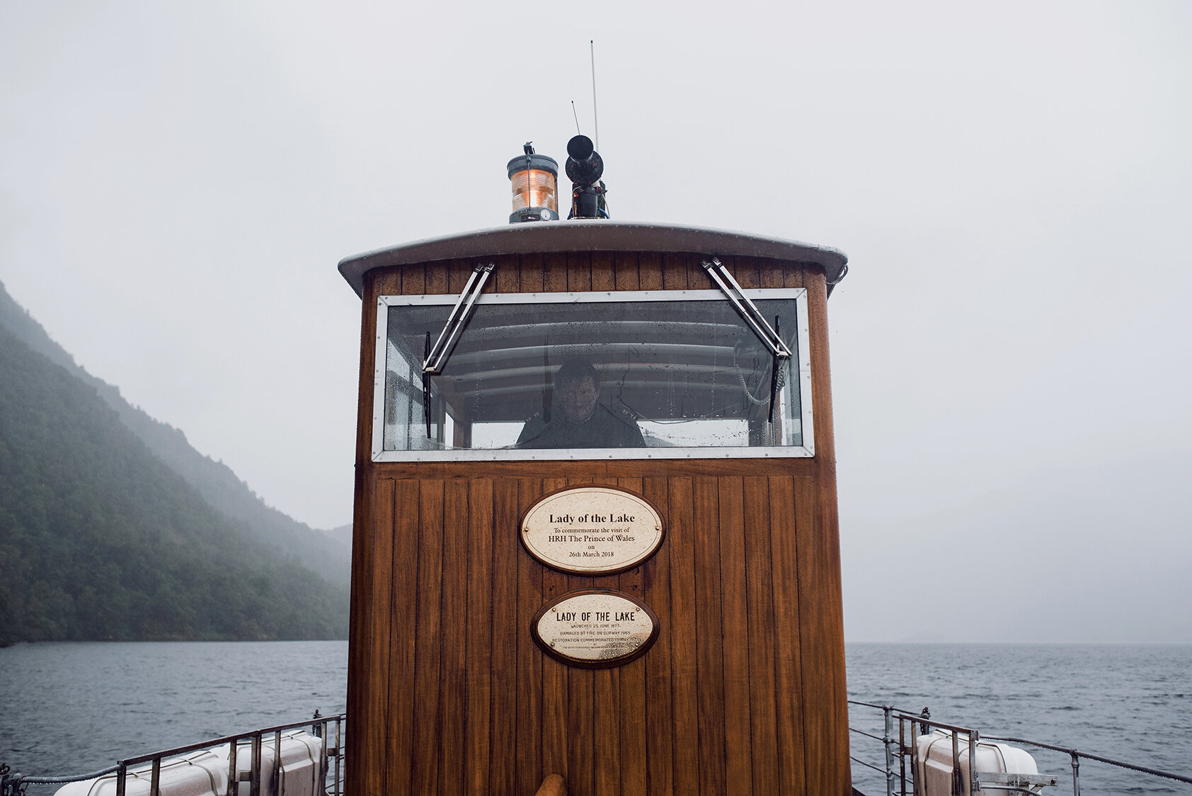 The top cabin of the lake steamer