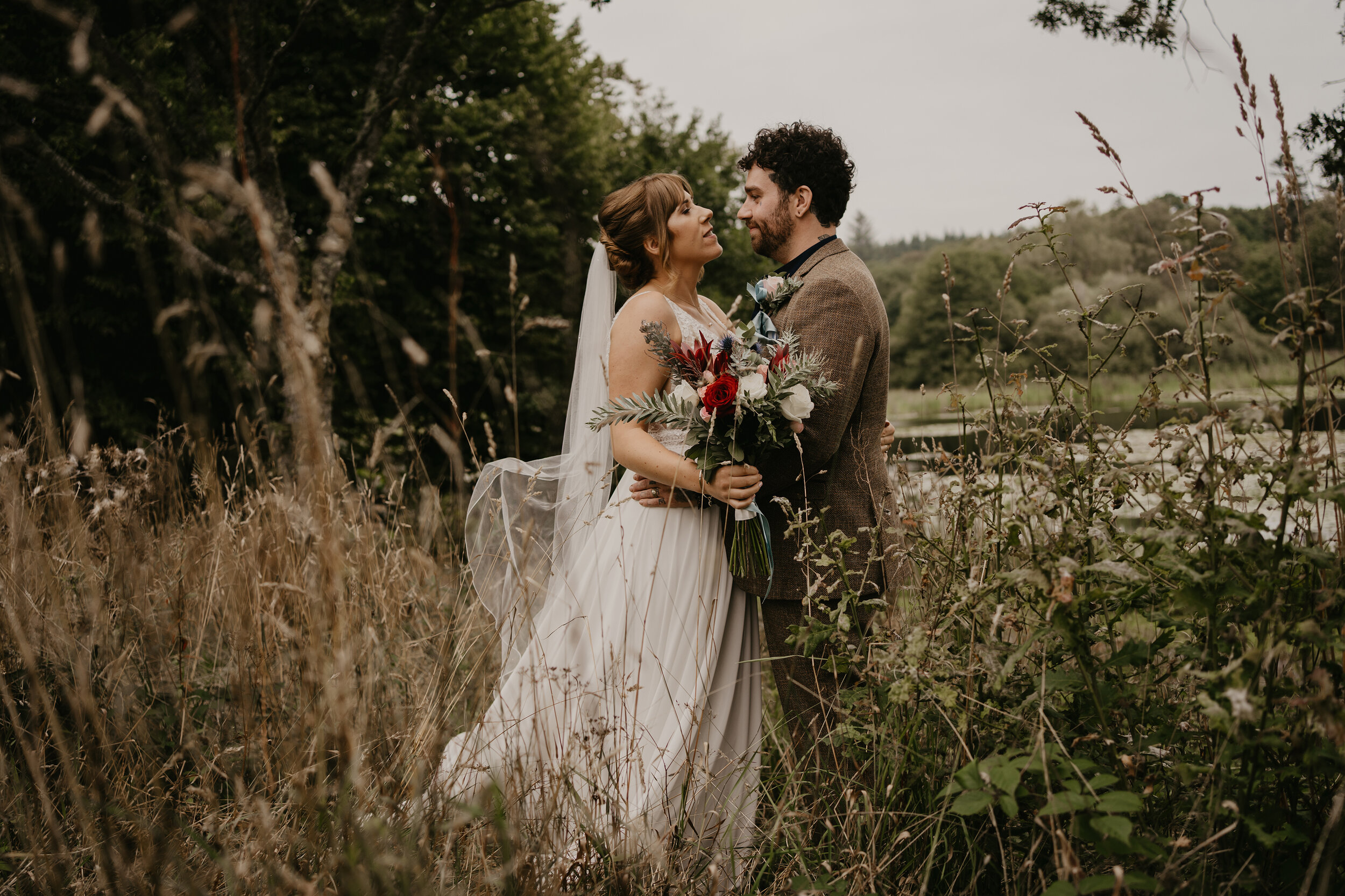 Bride and Groom at Kinmount House Dumfries