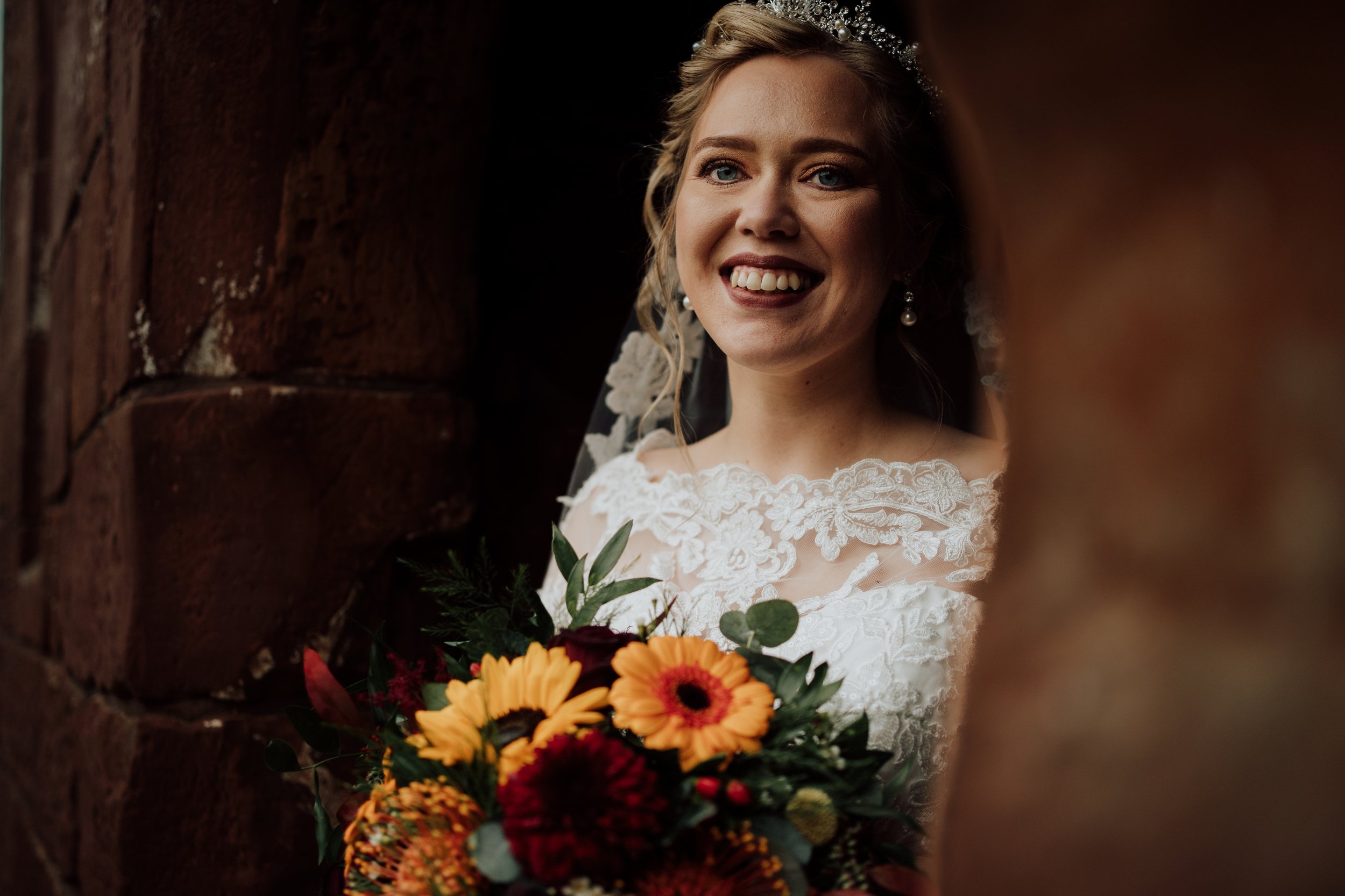 Bride portrait on her wedding day Amy