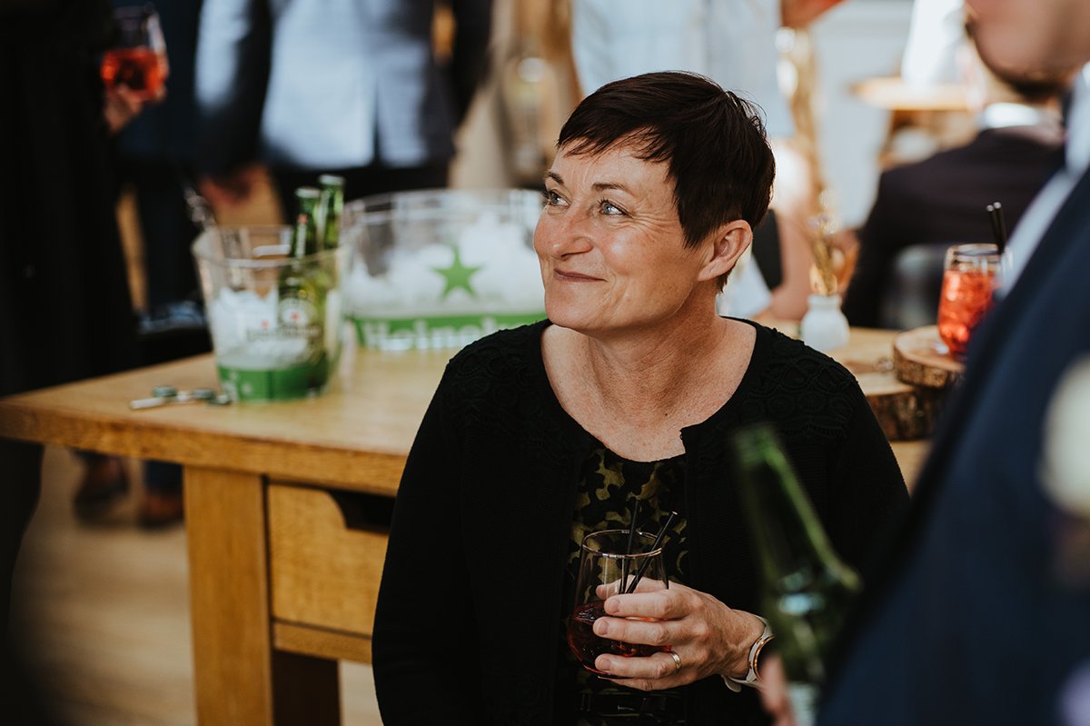 Guest enjoying the drinks reception