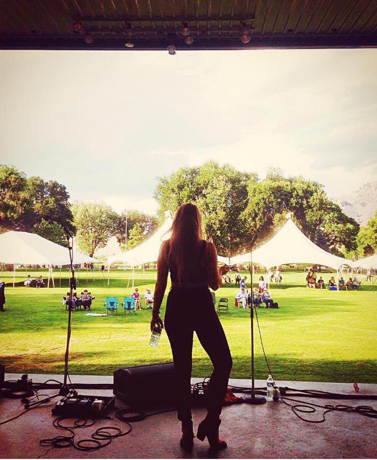 Our first stop at Music in The Park in Kamloops.
