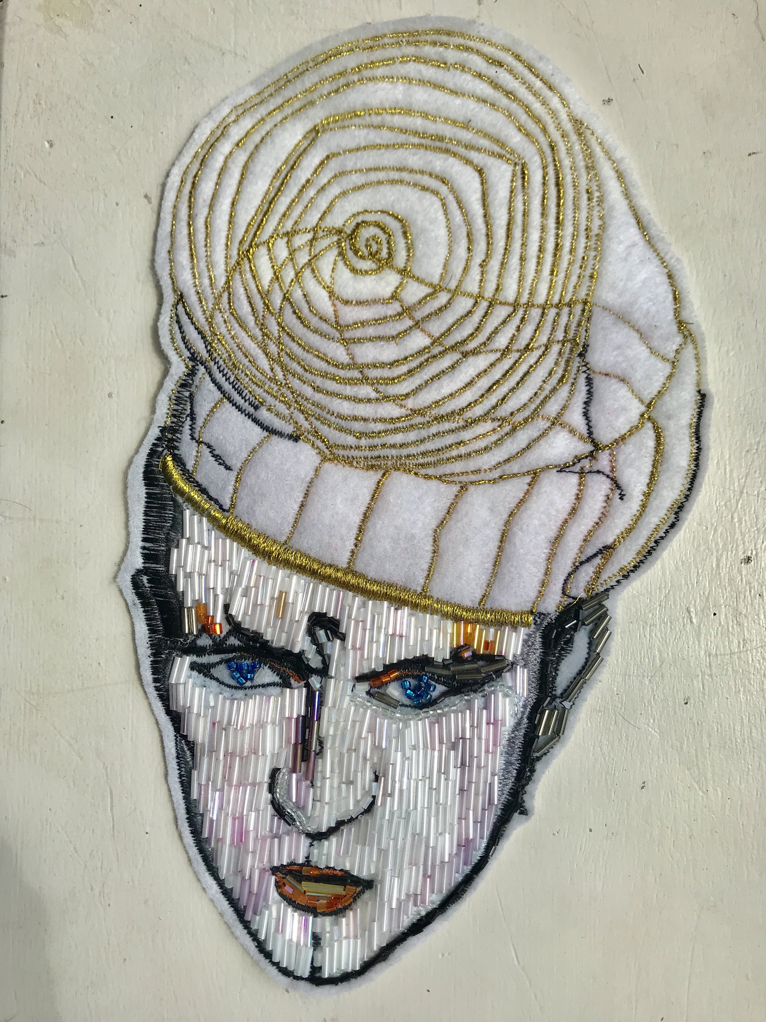 Steve Strange Beaded Face