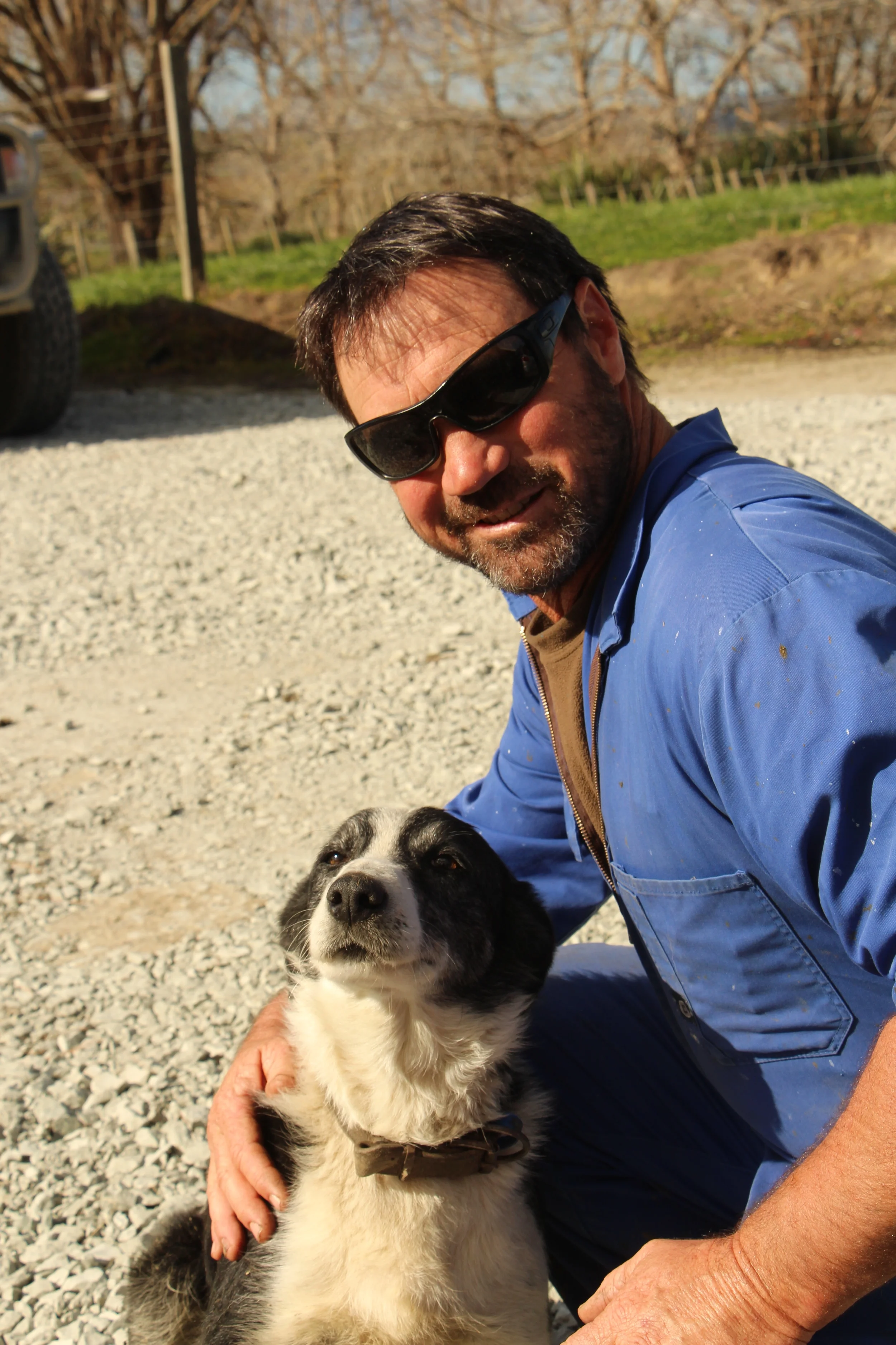 This is my brother Dave, at whose farm we recorded most of the sounds for Sounds of the Country. Chopping wood sound? That's him. Chainsaw? That's him too. Tractor, Motorbike, Ute, Chopping, Raking. He worked hard that day!