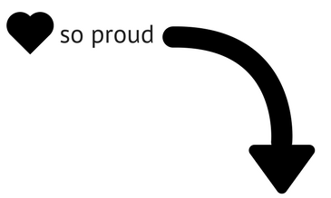 arrow image that points to customer testimonial