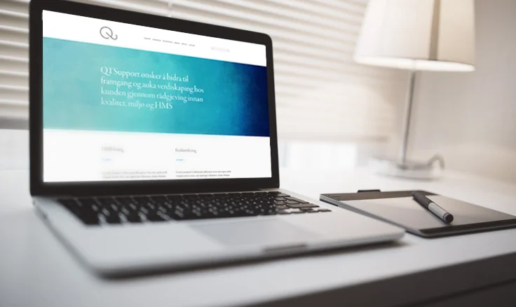 QTSupport fekk ny responsive nettside på tampen av fjordåret.