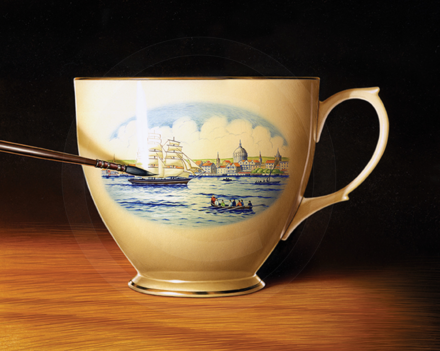 Painted Cup : From a concept board illustration.