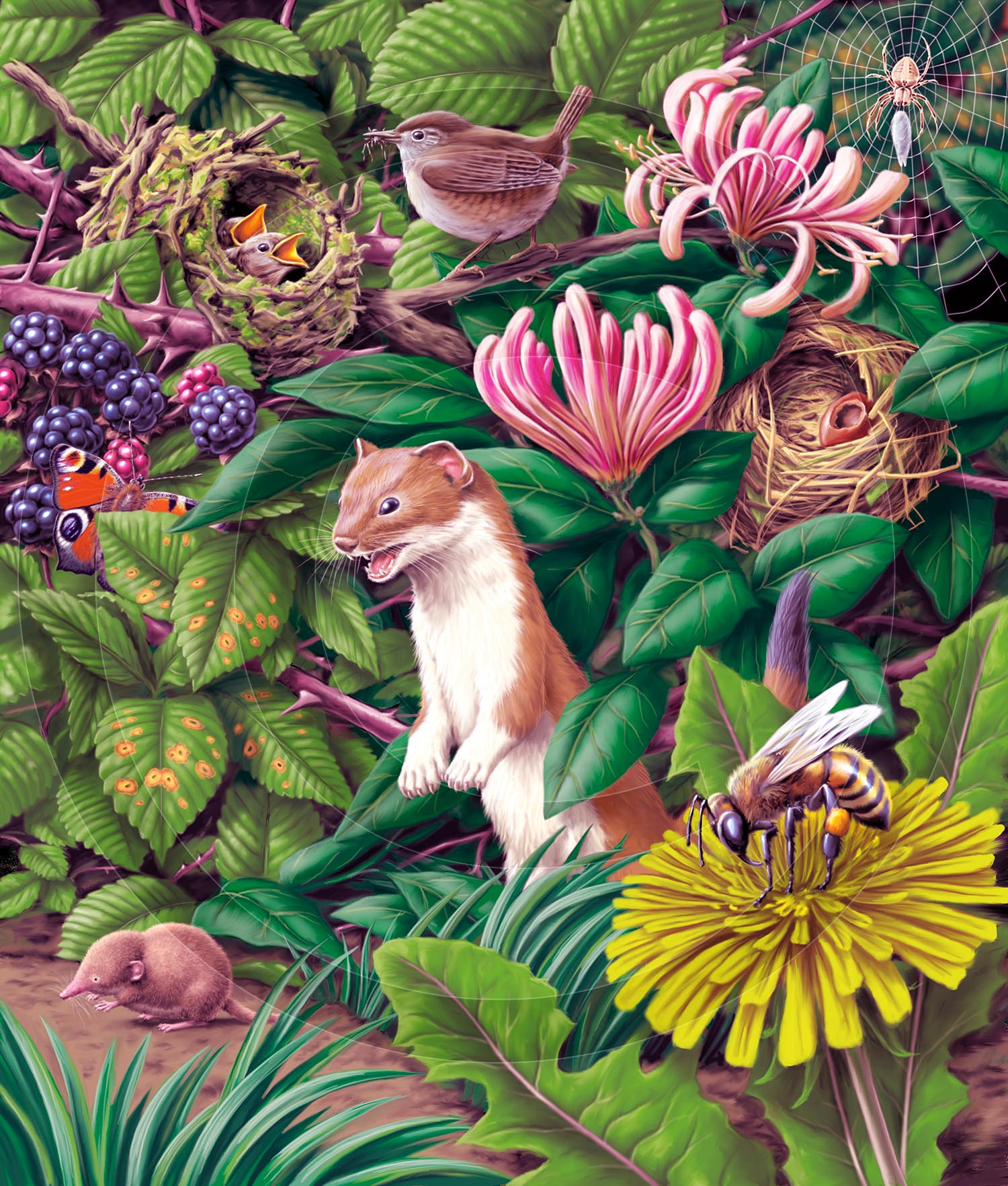 Nature Search : Book illustration.