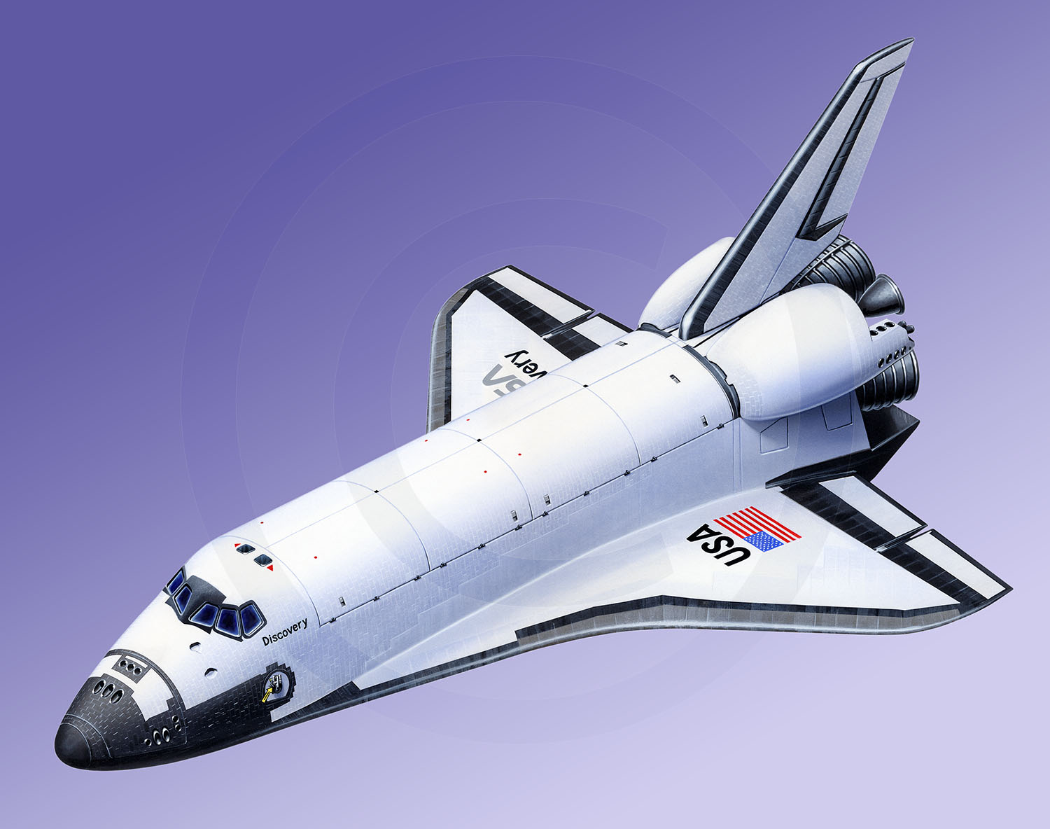 Space Shuttle : Book illustration.