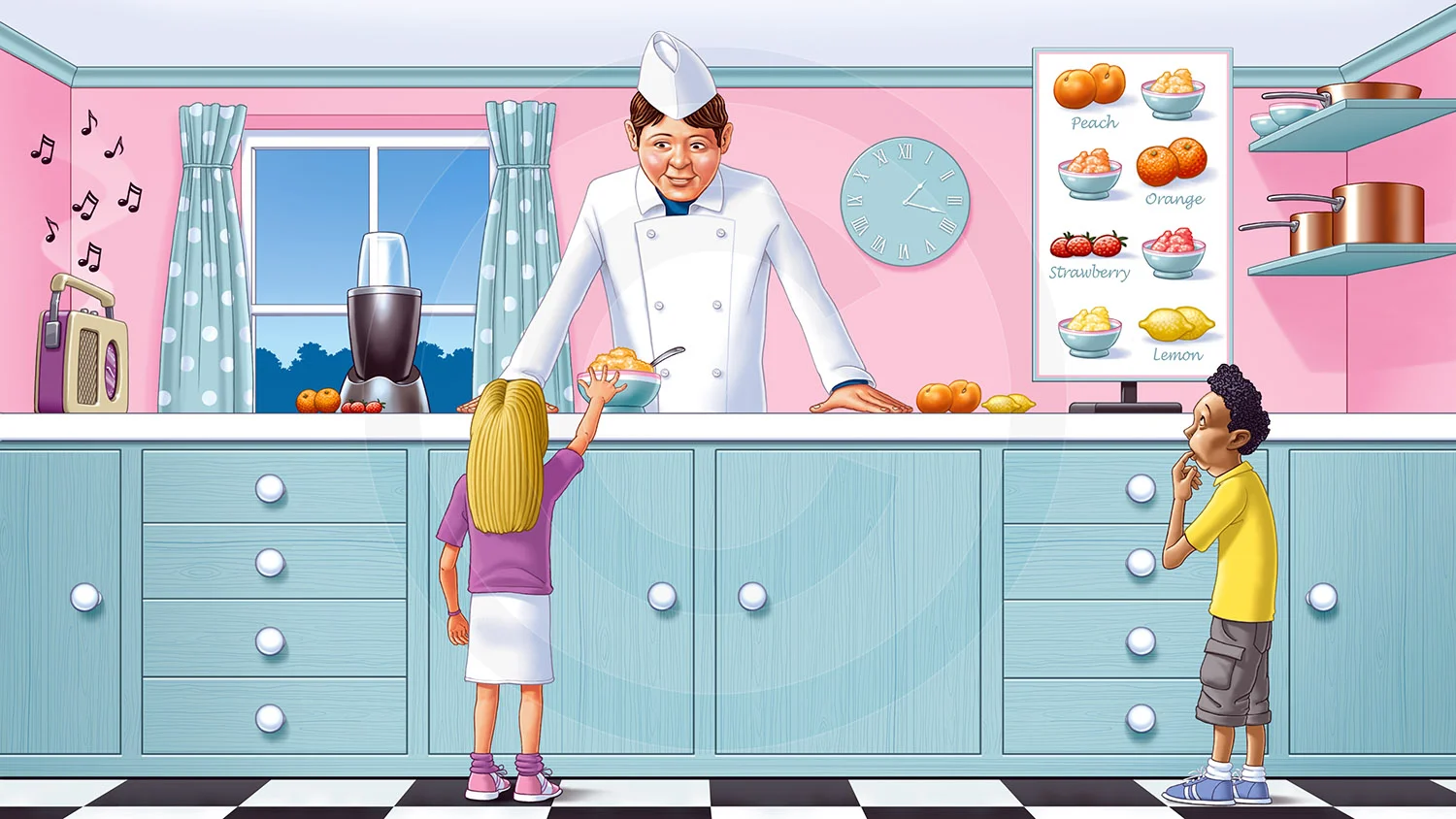 One of six illustrations drawn for the Currys PC World 2015 #BritSummer campaign.