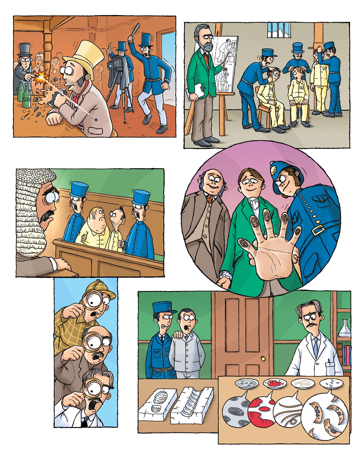 TO CATCH A THIEF : Horrible Science strip art.