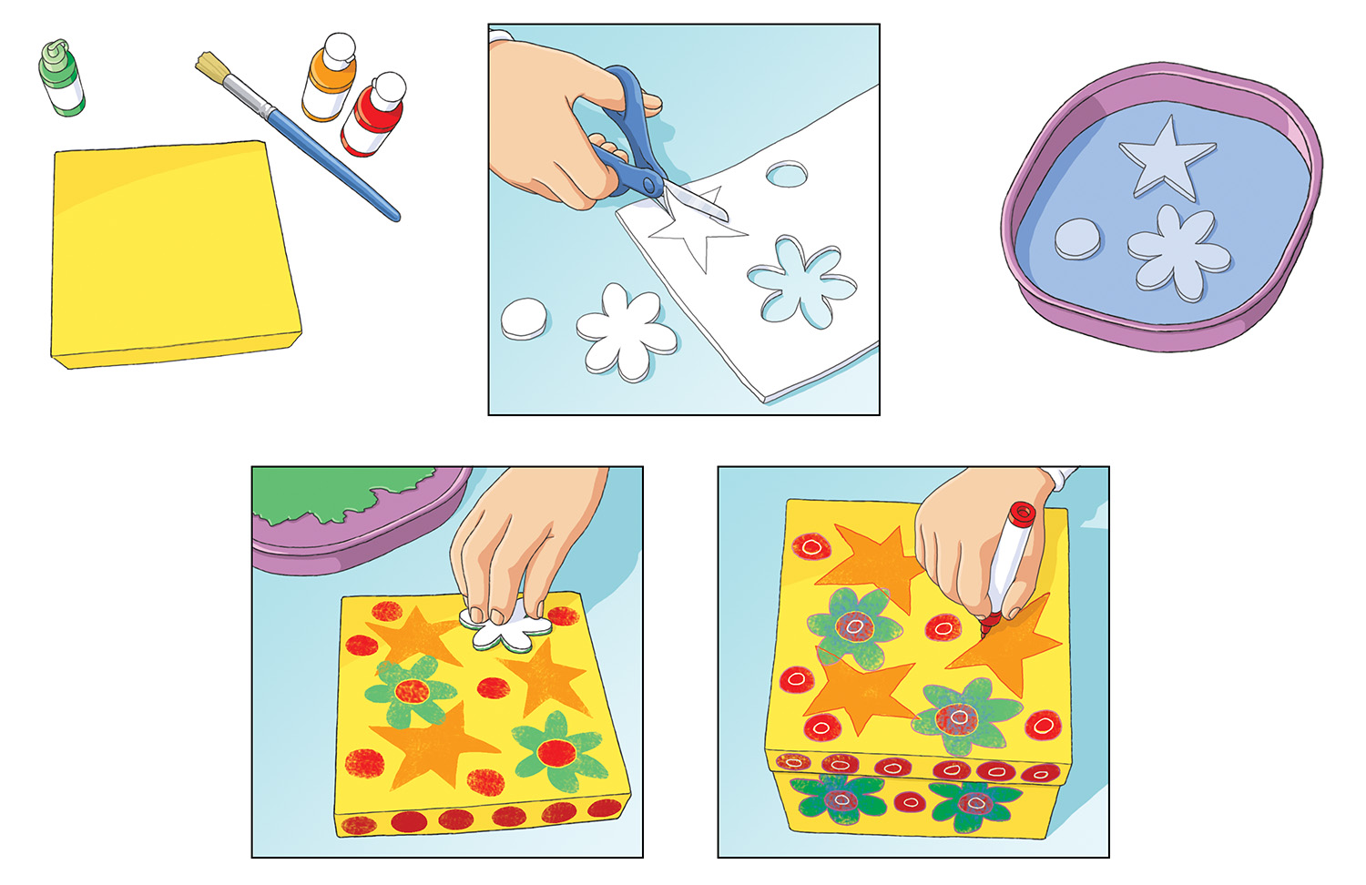 TREASURE BOX - STEP BY STEP