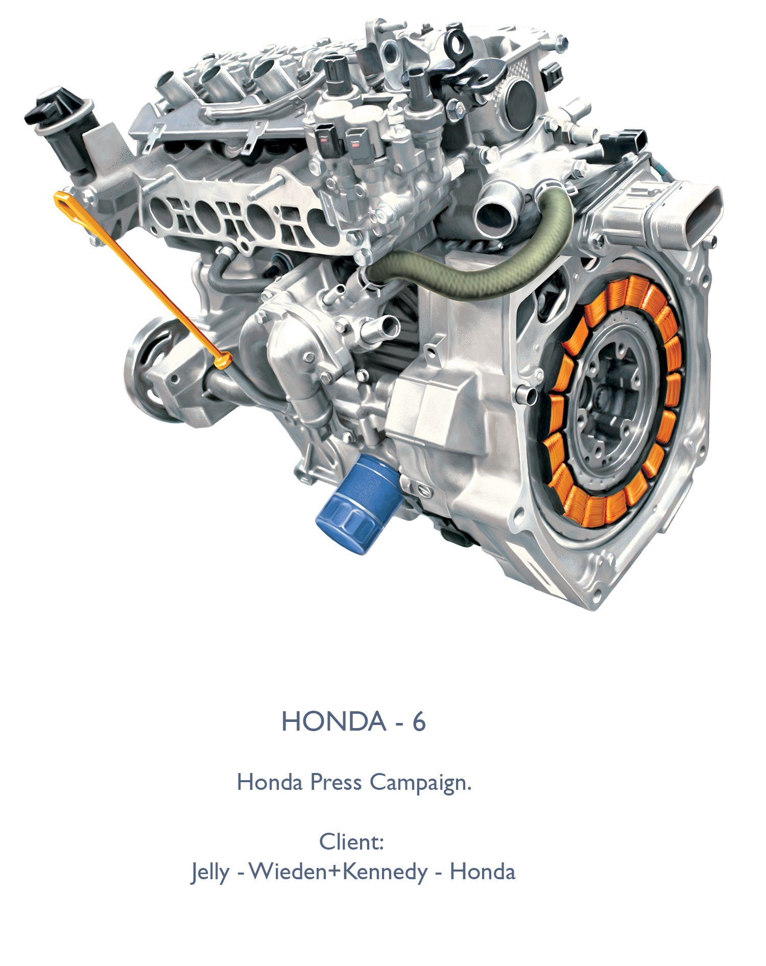Honda ad illustration.