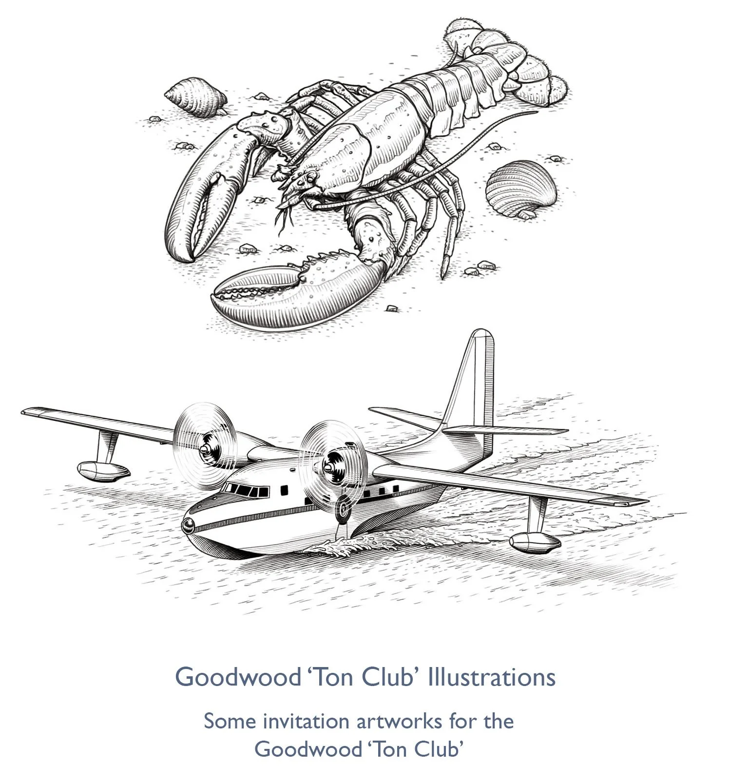 Goodwood 'Ton Club' Illustrations