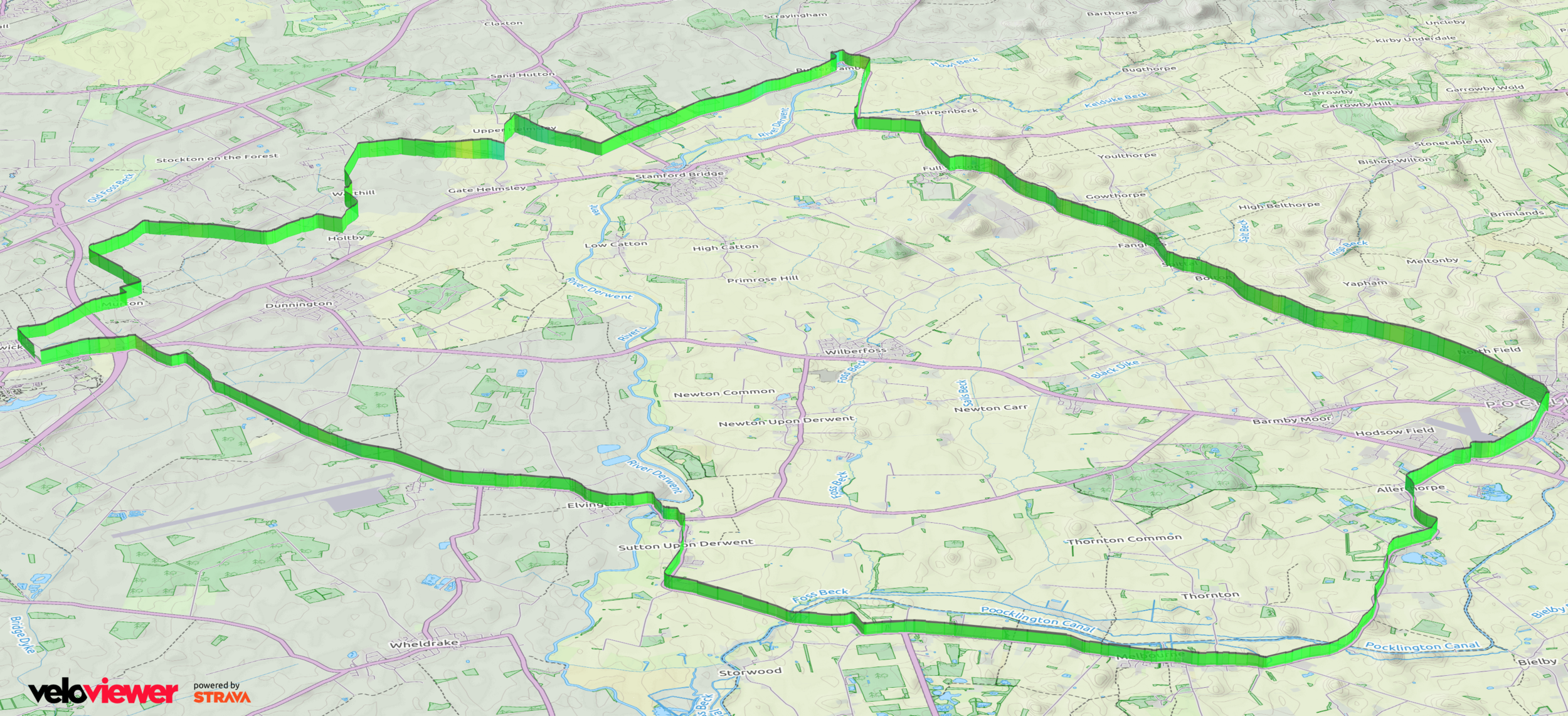 3D Profile of Thursday's route