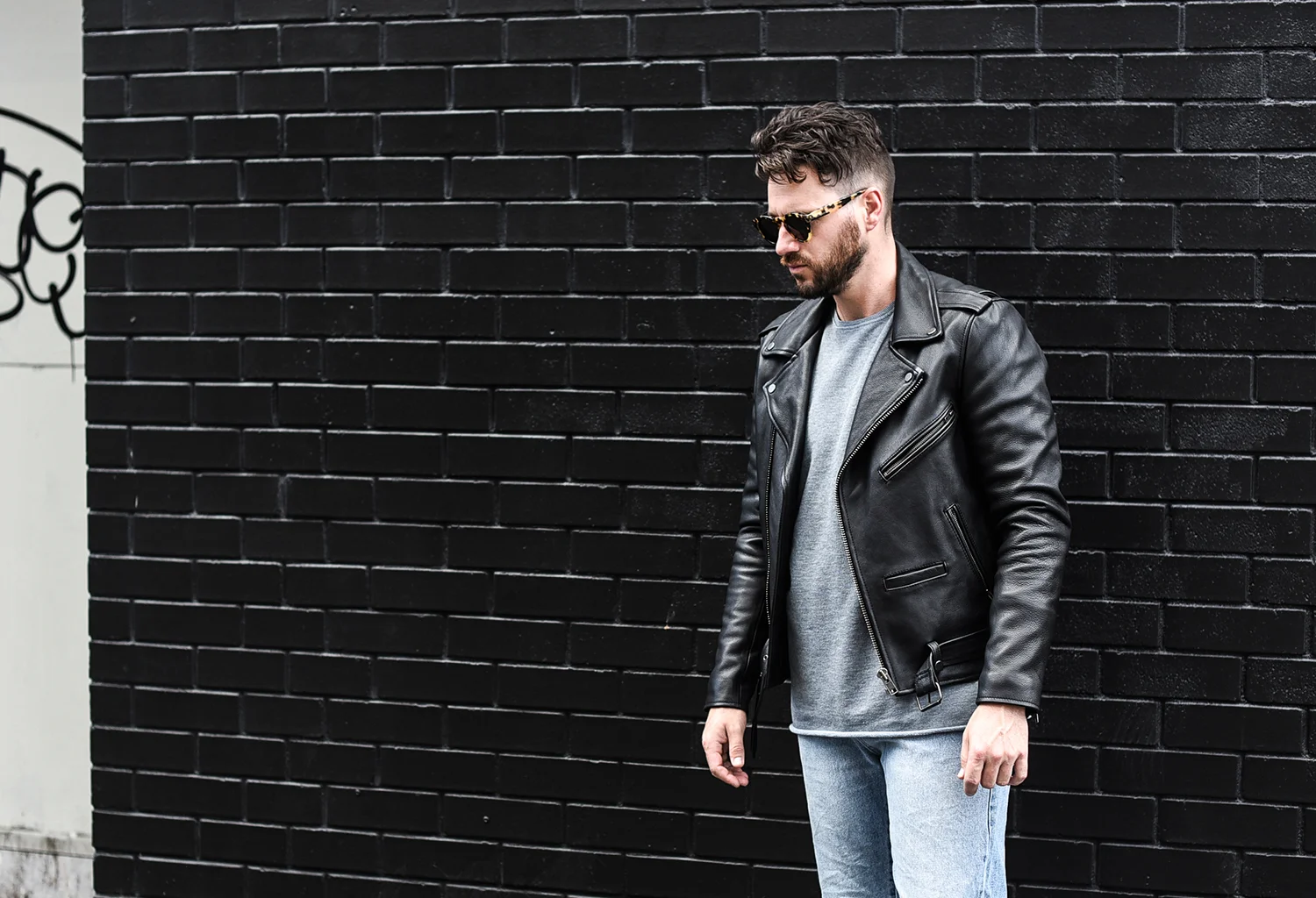 neuw denim leather jacket