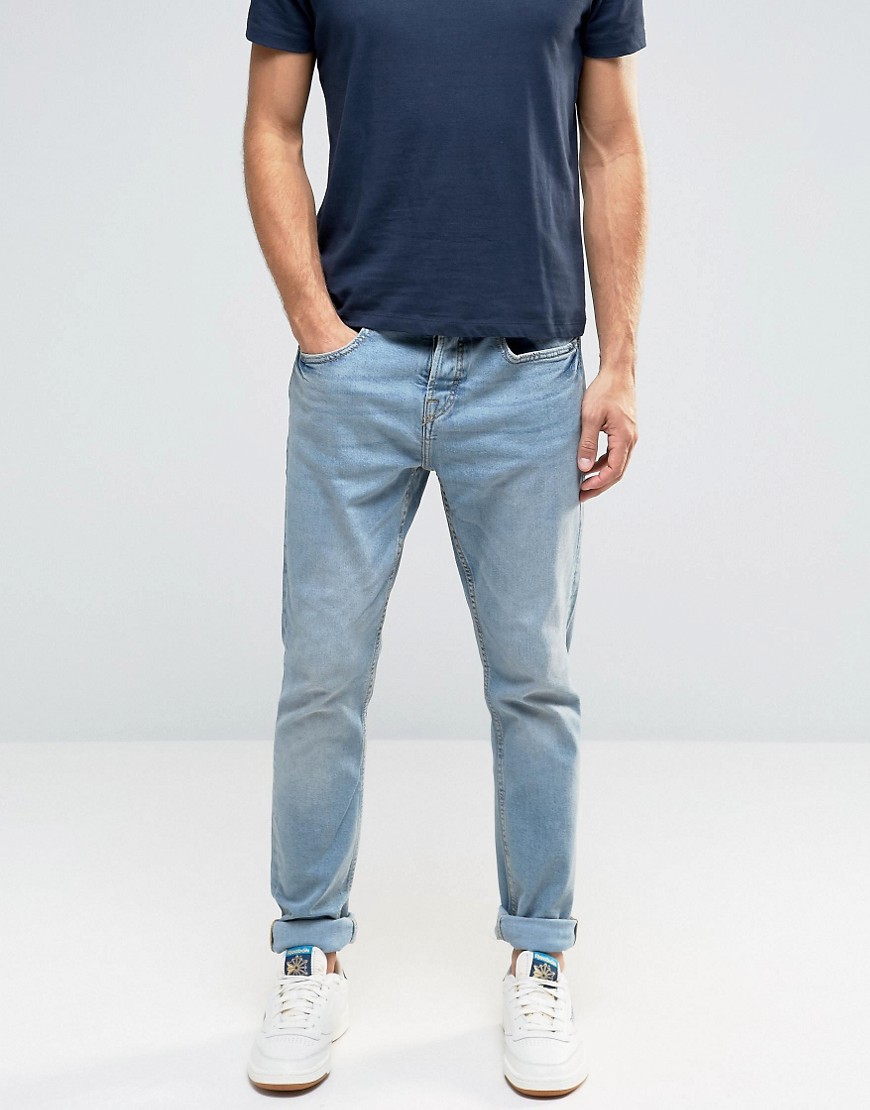 Pull&Bear Slim Jeans In Light Wash.jpg