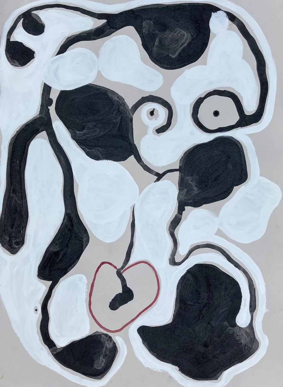 Willow Two, 2020. Willow charcoal ink, gouache, graphite on paper. 22” x 30”.