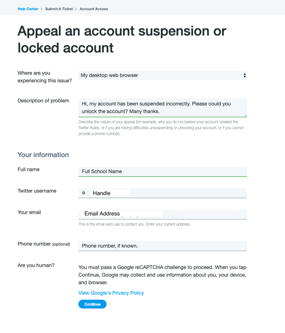 My Twitter Account is Suspended! How to Unlock — Interactive Schools