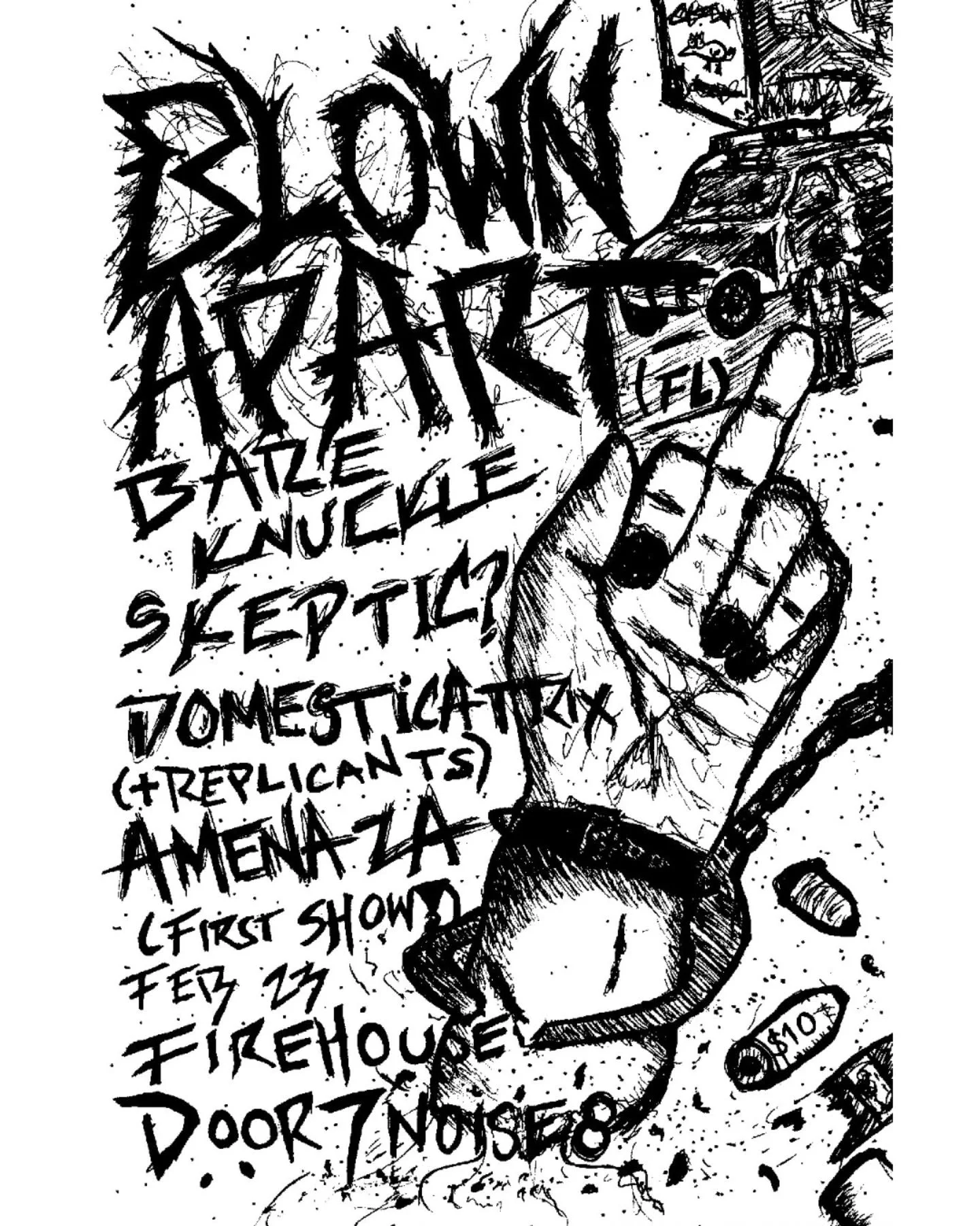 Big one coming up later this month... the queer death metal powerhouse @blownapart.bdm from Florida are hitting Firehouse on their tour, supported by the OGs in @bareknucklehc &amp; @skepticbirmingham, everyone's favorite robots in @domesticatrix_ind