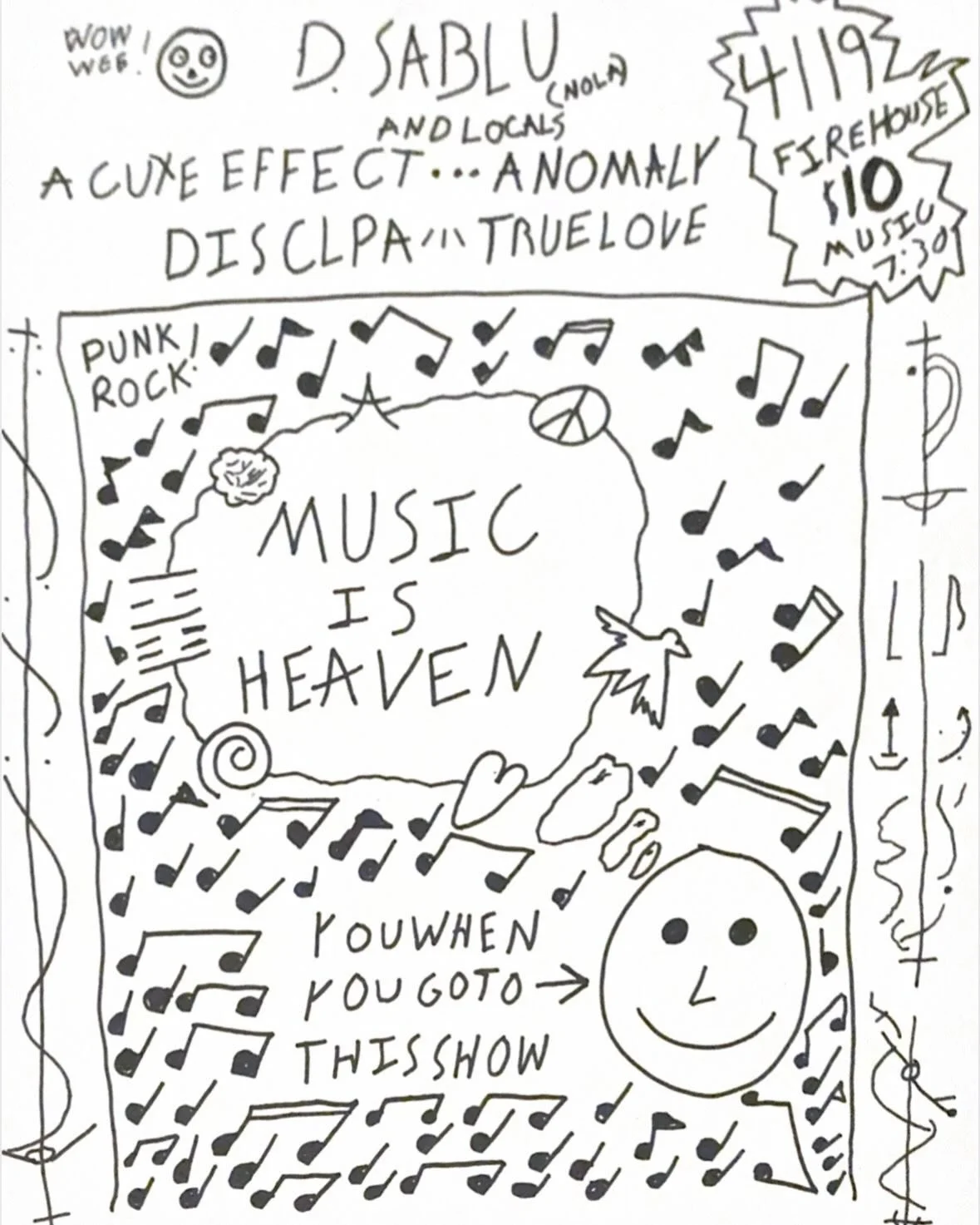 A GIG BY RUTH!!!!
D.SABLU IS BACK! They have been touring non stop lately, and are hitting Birmingham on their way back to New Orleans.  Life is hell, but Music is Heaven. SEE YA THERE!!!!!