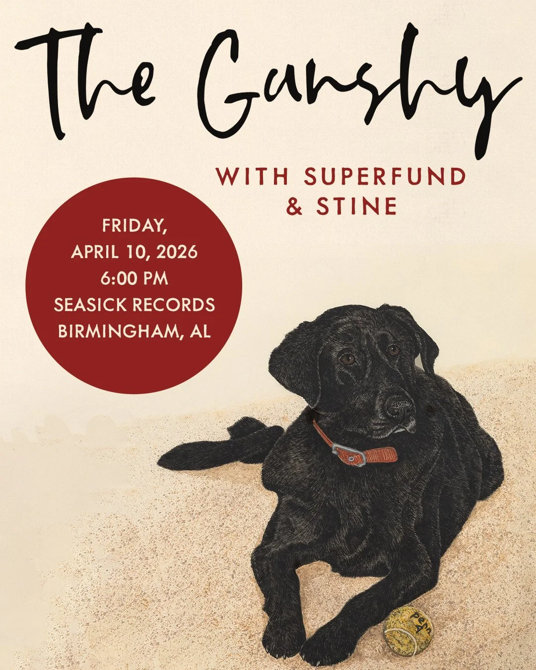 Free Show at @seasickrecords 

Friday, April 10th | 6pm
- @thegunshy (Chicago Indie-Folk)
- @stine________________ (local solo set)
- @superfundallcaps (New local Alt-Rock, first show)