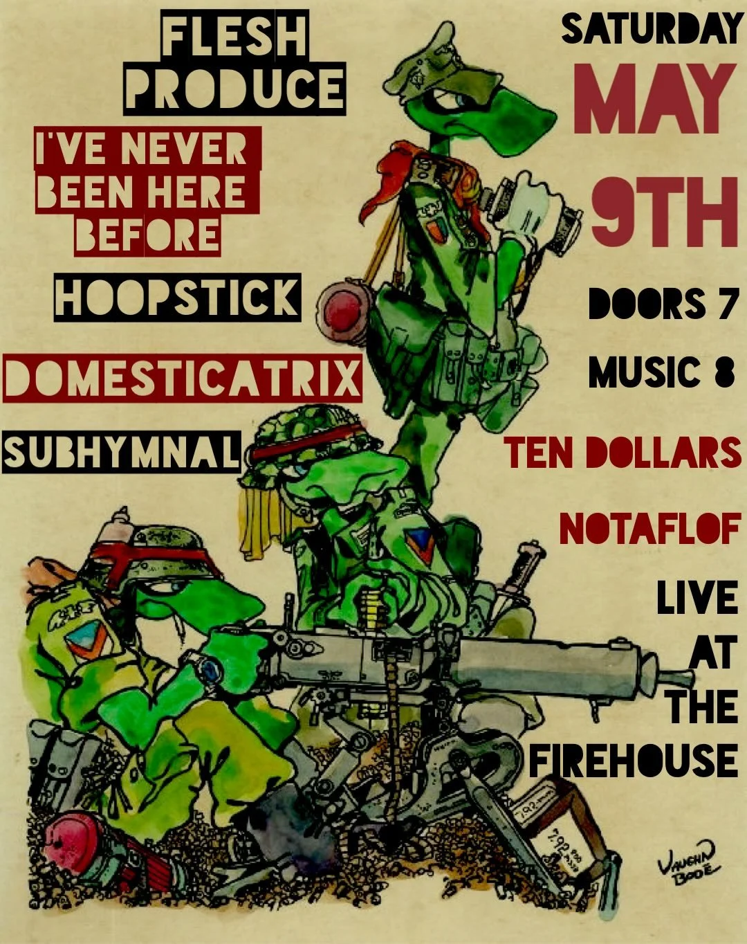 Next week! @fleshproduce and @iveneverbeenhereb4 on tour! Locals @hoopstick_ @subhymnal and @domesticatrix_industrial_noise bringing the digital hardcore noise vibes! Be there!