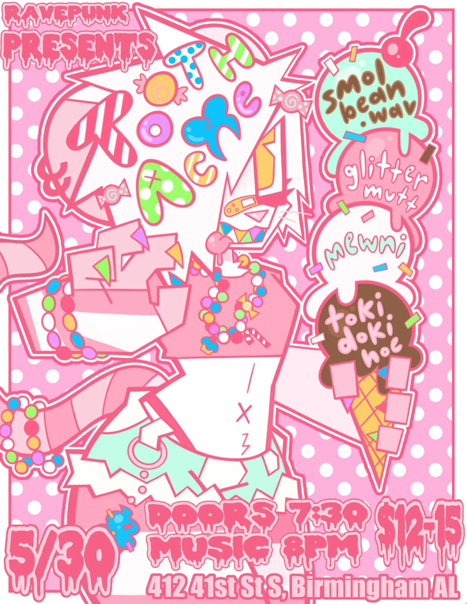 🦷🍭TOOTHACHE🍭🦷
A RAVE FILLED WITH SWEET TREATS AND EVEN SWEETER BEATS! KICK OFF SUMMER ON 5/30 AT FIREHOUSE WITH A SWEET RUSH OF SOUNDS PROVIDED BY SOME TALENTED DJS
🍫
SOBER SPACE 🚭
🍩
5/30
Doors 7:30pm Music 8:00pm
@Firehouse CAC 
412 41st St S