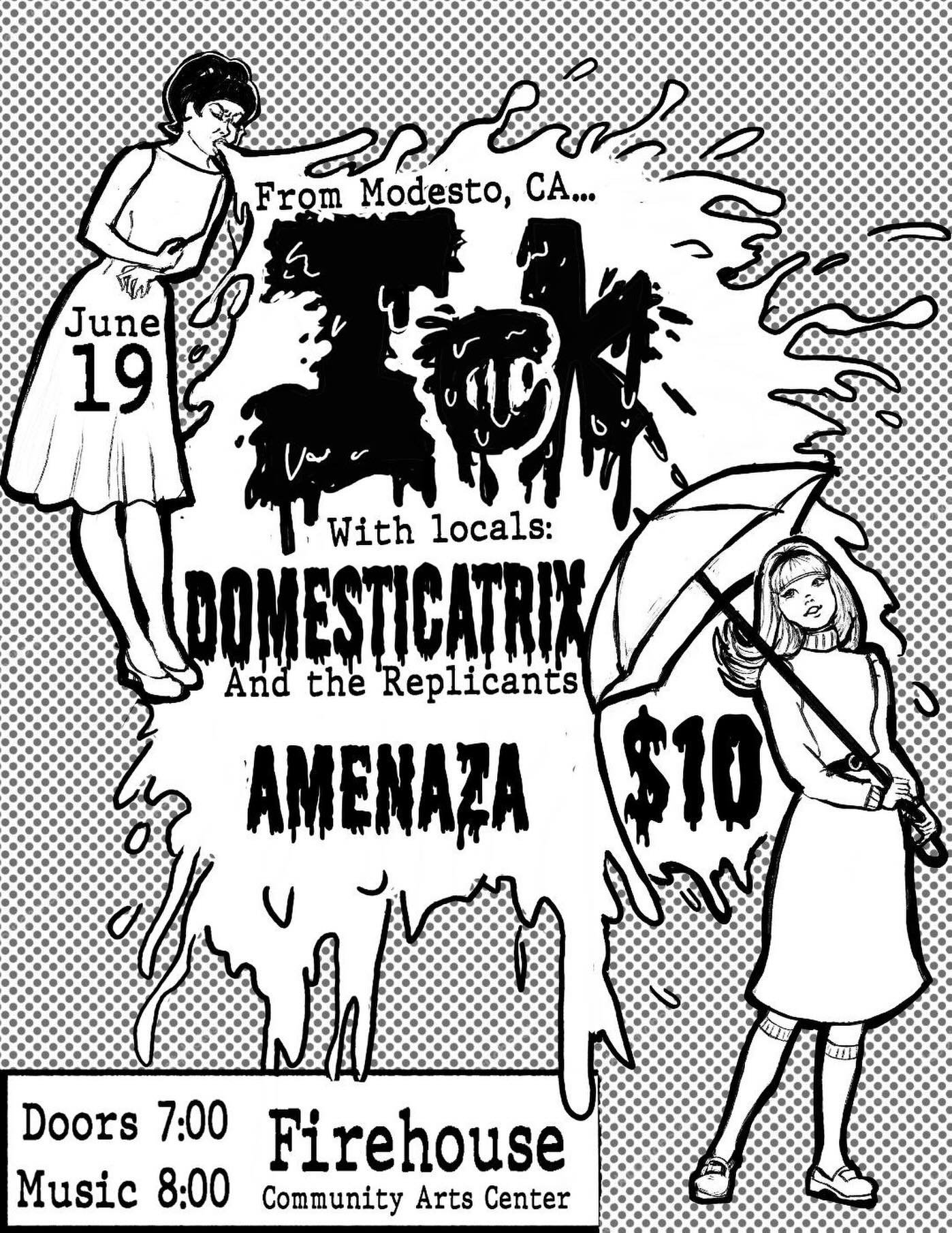 REAL COOL SHOW COMING UP!!!

Mega homies @ick.official are coming through to ROCK AND RULE with AMENAZA and Dommy &amp; The Cants! BE THERE!!! All ages sober space diy 4ever