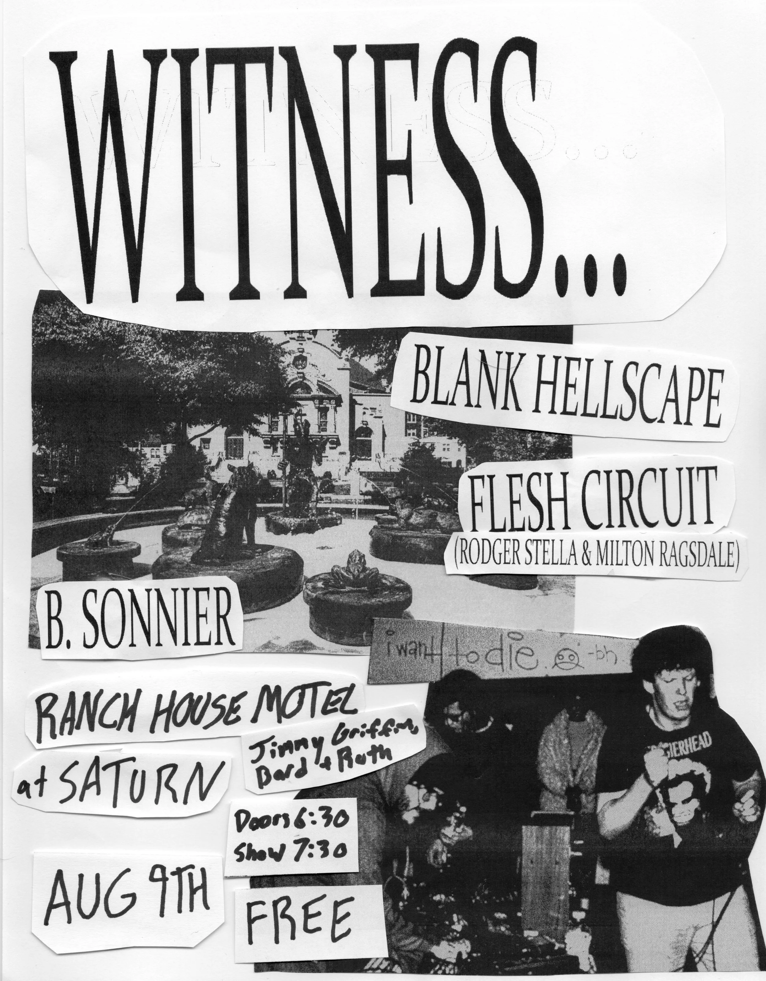 Audial antagonists BLANK HELLSCAPE return to Birmingham after their infamous firehouse gig last year, reunited with FLESH CIRCUIT (Birmingham&rsquo;s Rodger Stella and Milton Ragsdale), joined by B. SONNIER and a one time performance by RANCH HOUSE M
