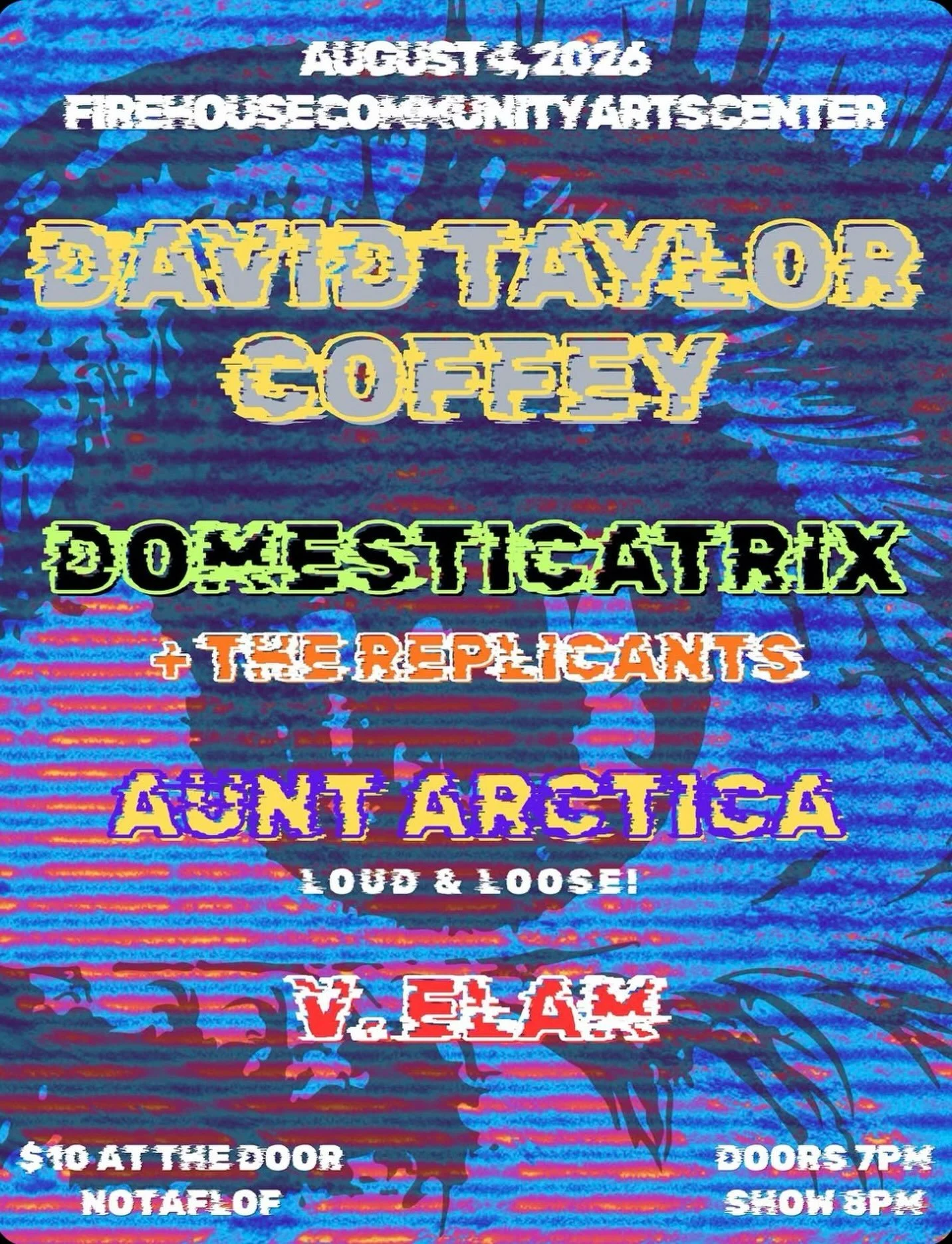 TUESDAY! From Connecticut, we have folk punk friendo @coffeynocoffee with locals pals @domesticatrix_industrial_noise and her lovely replicants, @heyauntarctica and the stylings of @v__elam ! Be there!!! No turn away sober space!