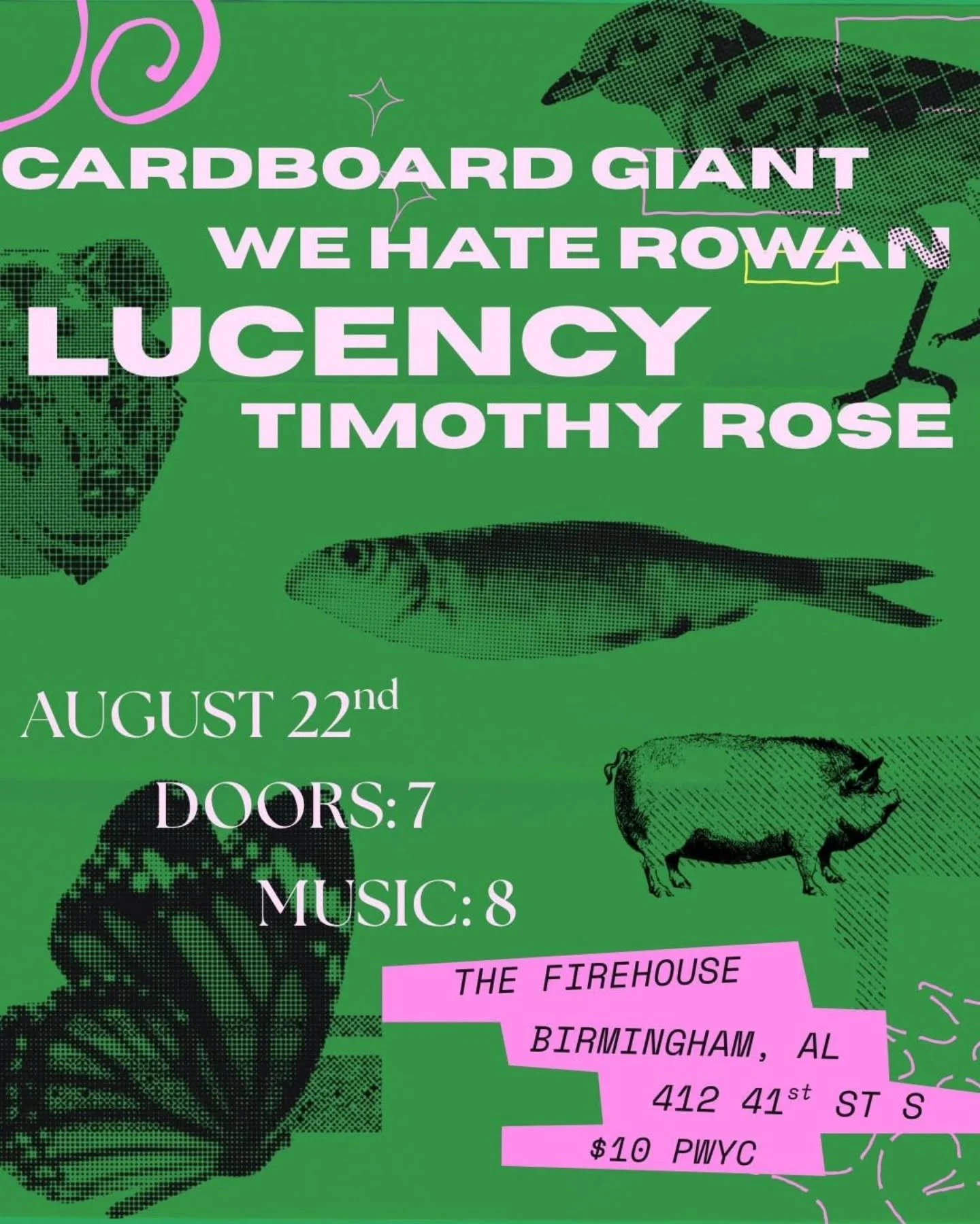 Saturday! @wehaterowanatl and Timothy Rose @preacherboypreacherboypreacher coming over from Atlanta to play some good ol' emo music :D with everyone's favs @lucencyband and @cardboard_giant supporting! $10/PWYC! Music at 8! Be there!