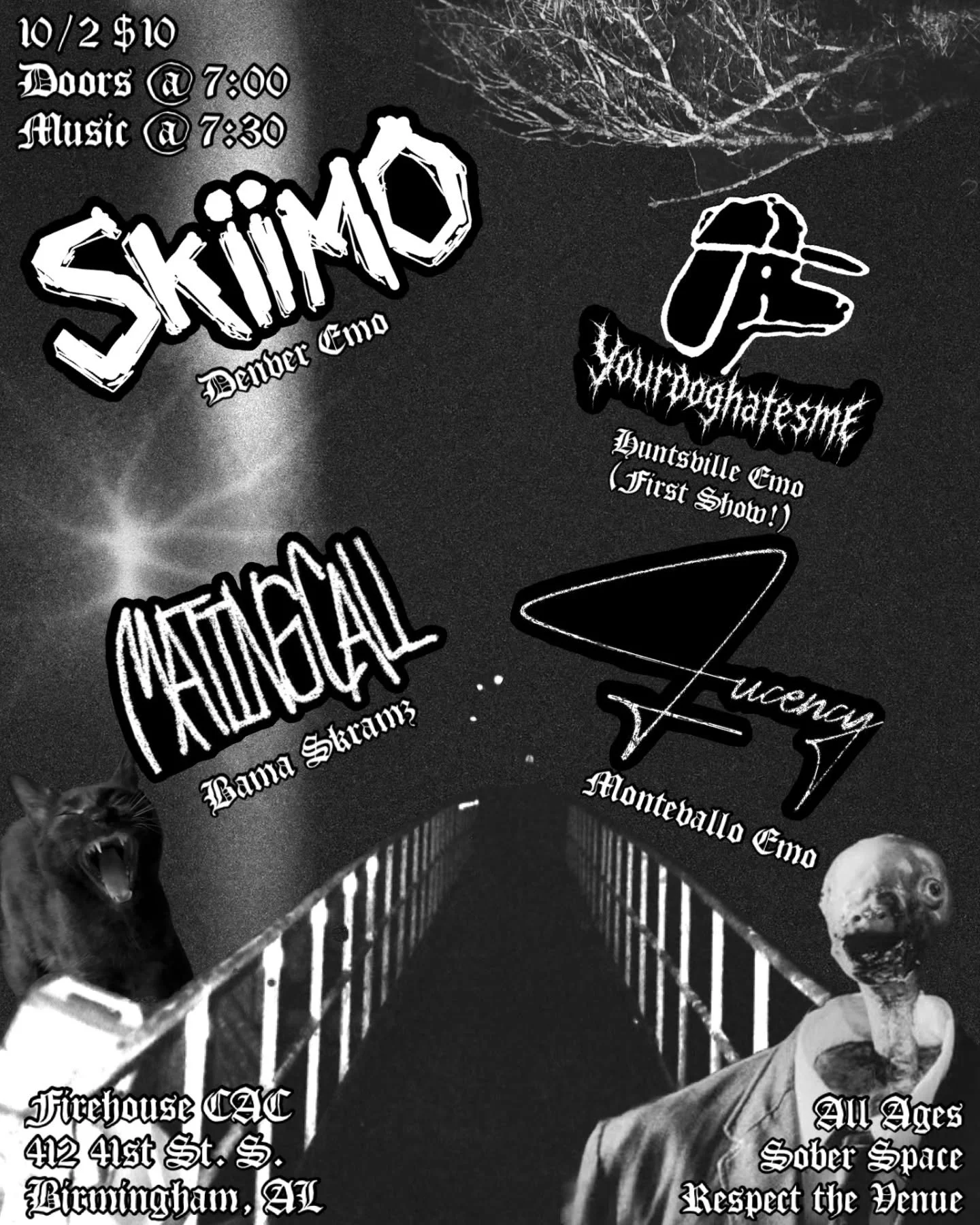 Next Friday! Good ol' emo show with @skiimoband coming all the way from tropical Denver, Colorado to perform 🌴😎 supported by @matingcallband, @lucencyband, and a BRAND NEW EMO BAND @yourdoghatesme kicking it off! Mark ur calendars and invite ur fri