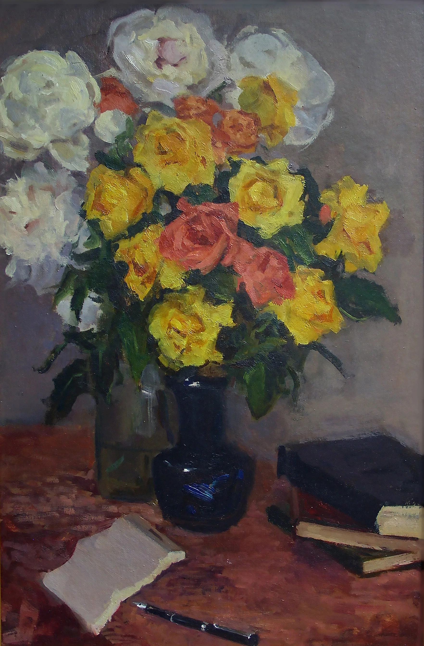 Roses and peonies