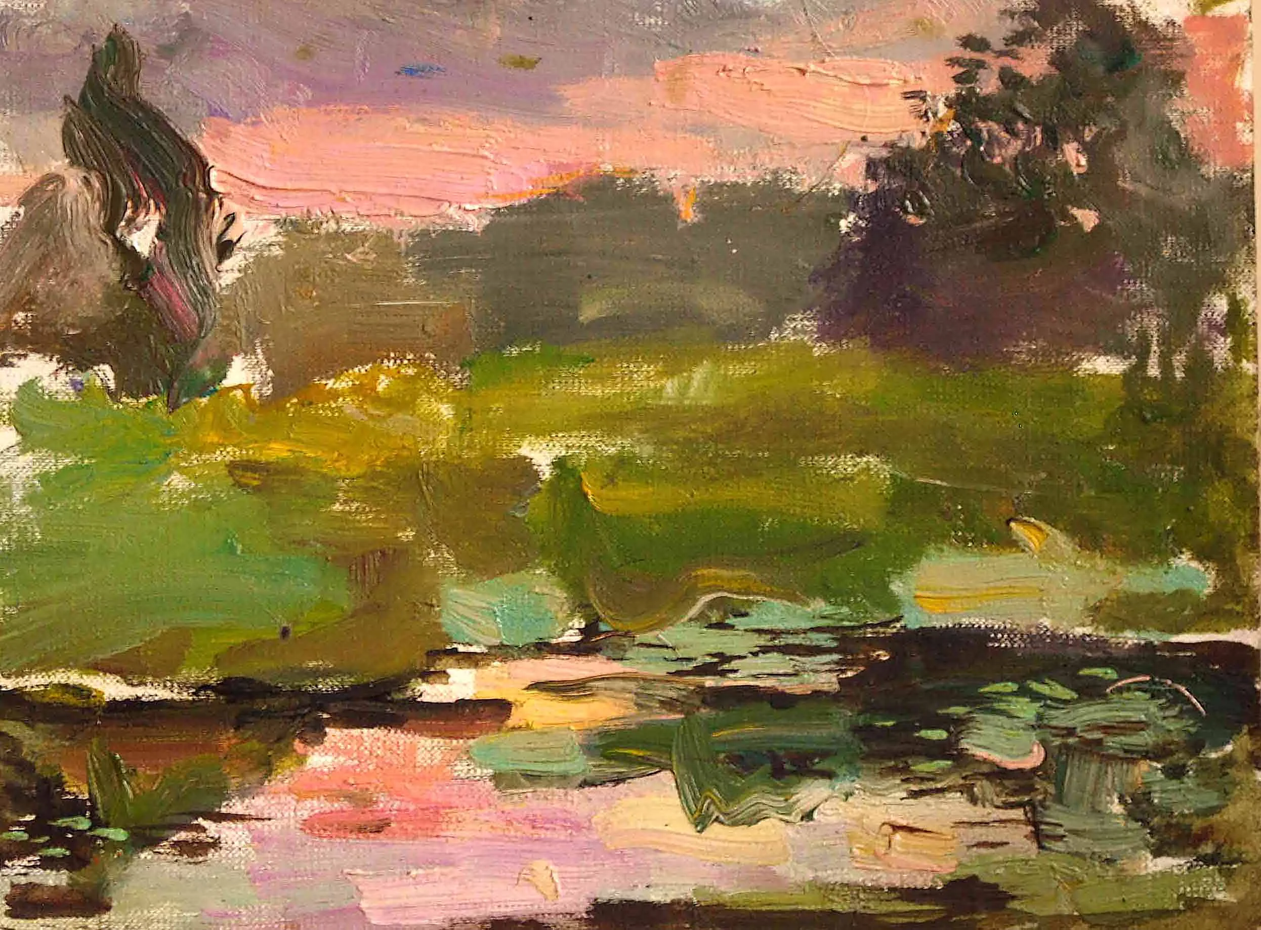 Sunset on marsh