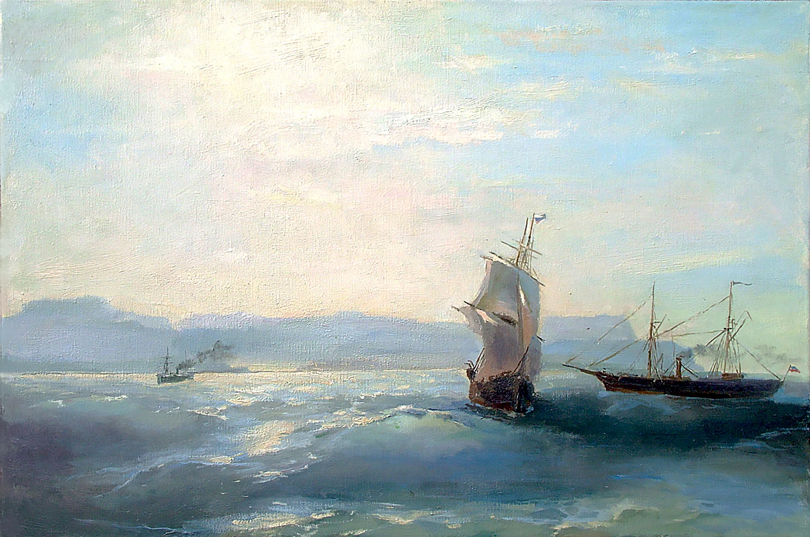 Copy of "Sunny Day" by Ivan Aivazovsky