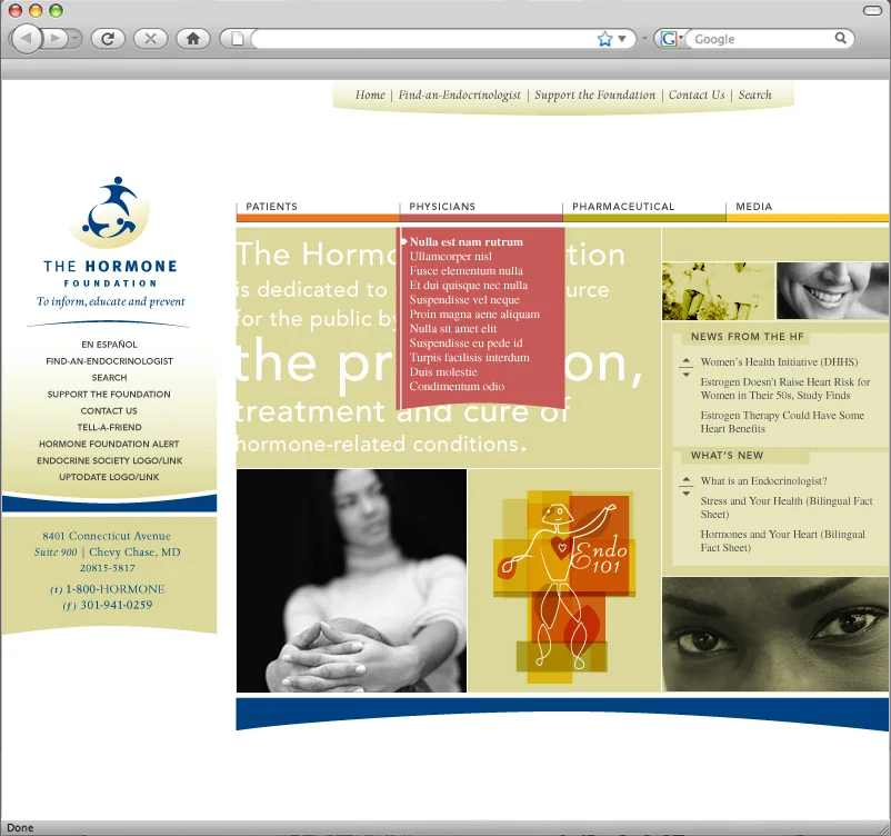 The Hormone Foundation - (Hospital and Healthcare)