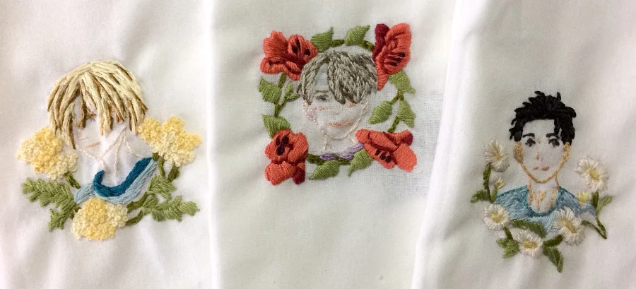 Embroidered Handkerchiefs...Anime Style!