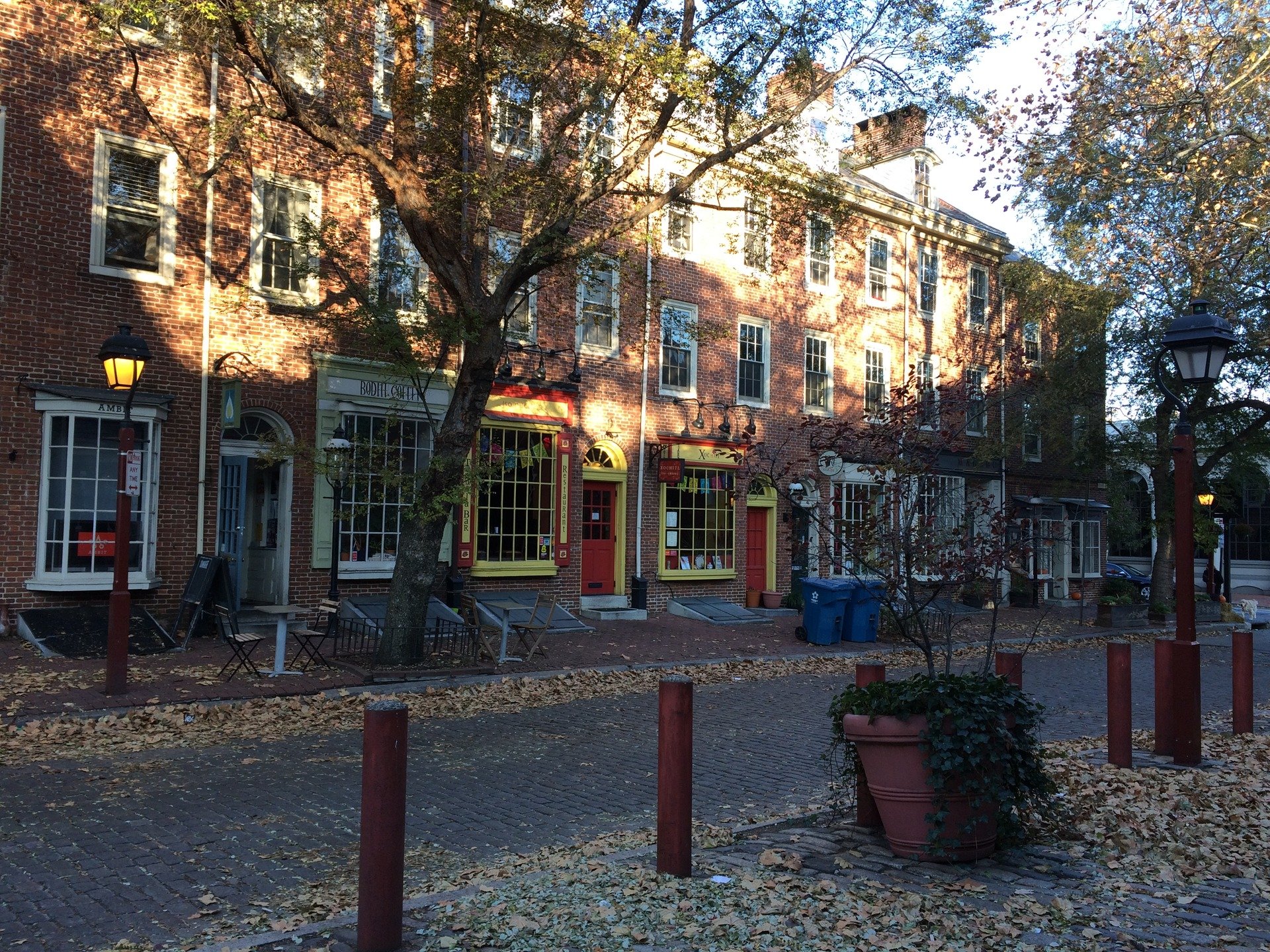 I took this picture when I was walking around Philly for my first Philadelphia inspired landscape series. It is of a section of buildings in Headhouse Row near South Street. It was pretty early in the morning on an autumn day, and I was inspired by t