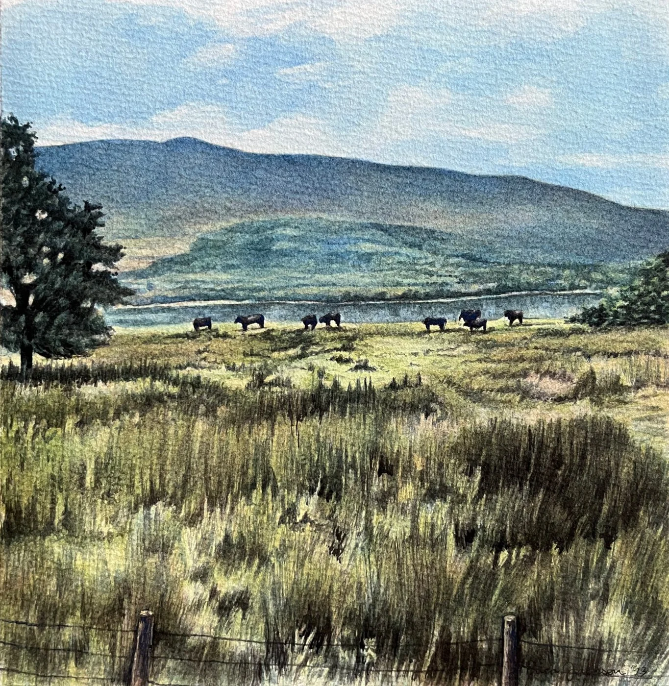 Highland Landscape with Cows