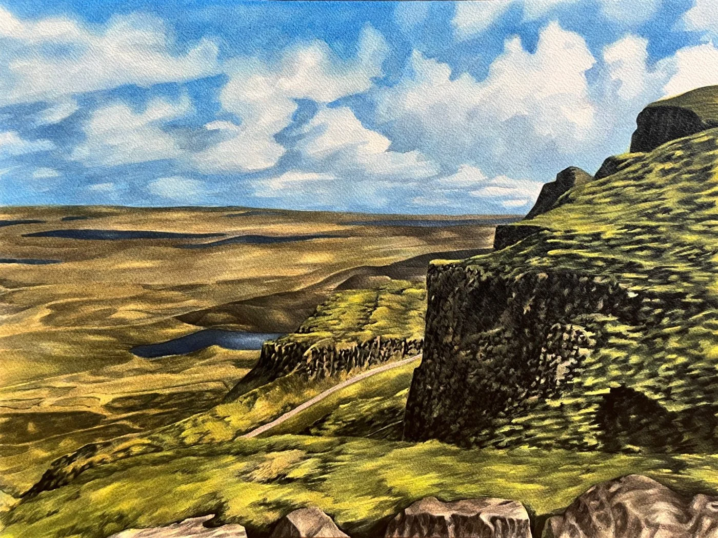 Looking Out Over The Quiraing Mountain Pass