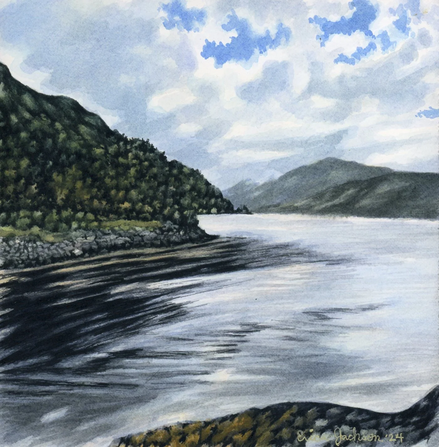 Mountain Range at Loch Duich