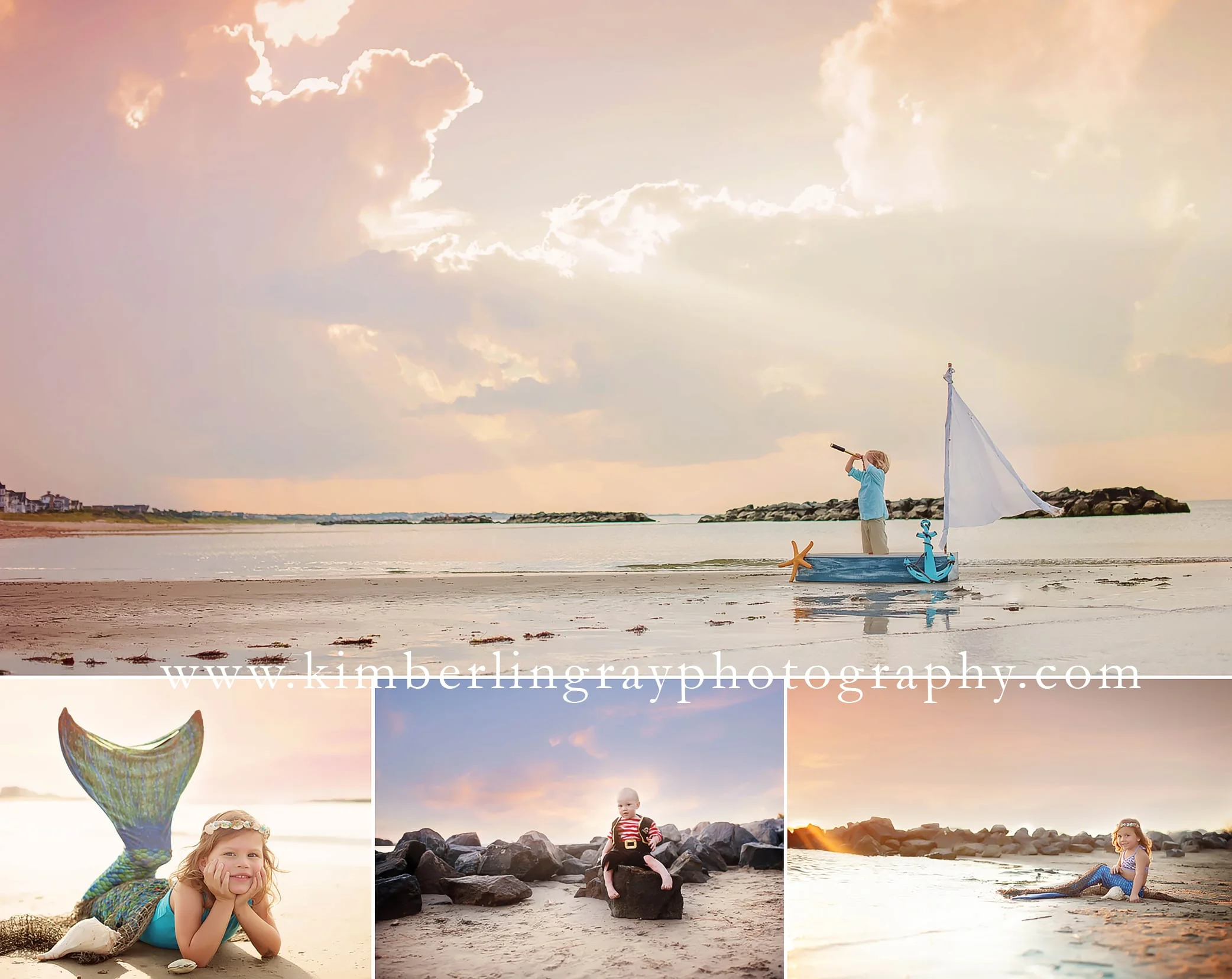 Seashore and Mermaid Photos | Virginia Child Photographer