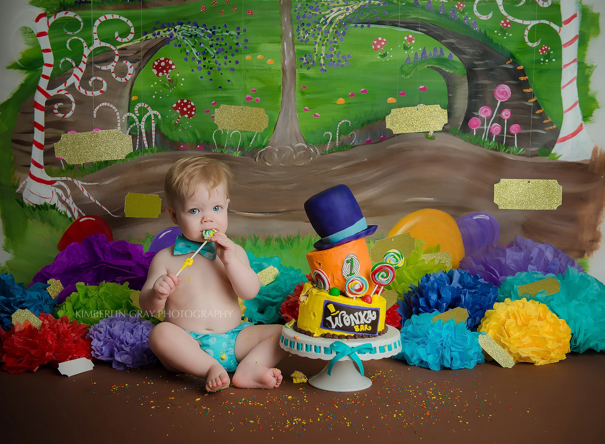 Willy Wonka Birthday Cake Smash