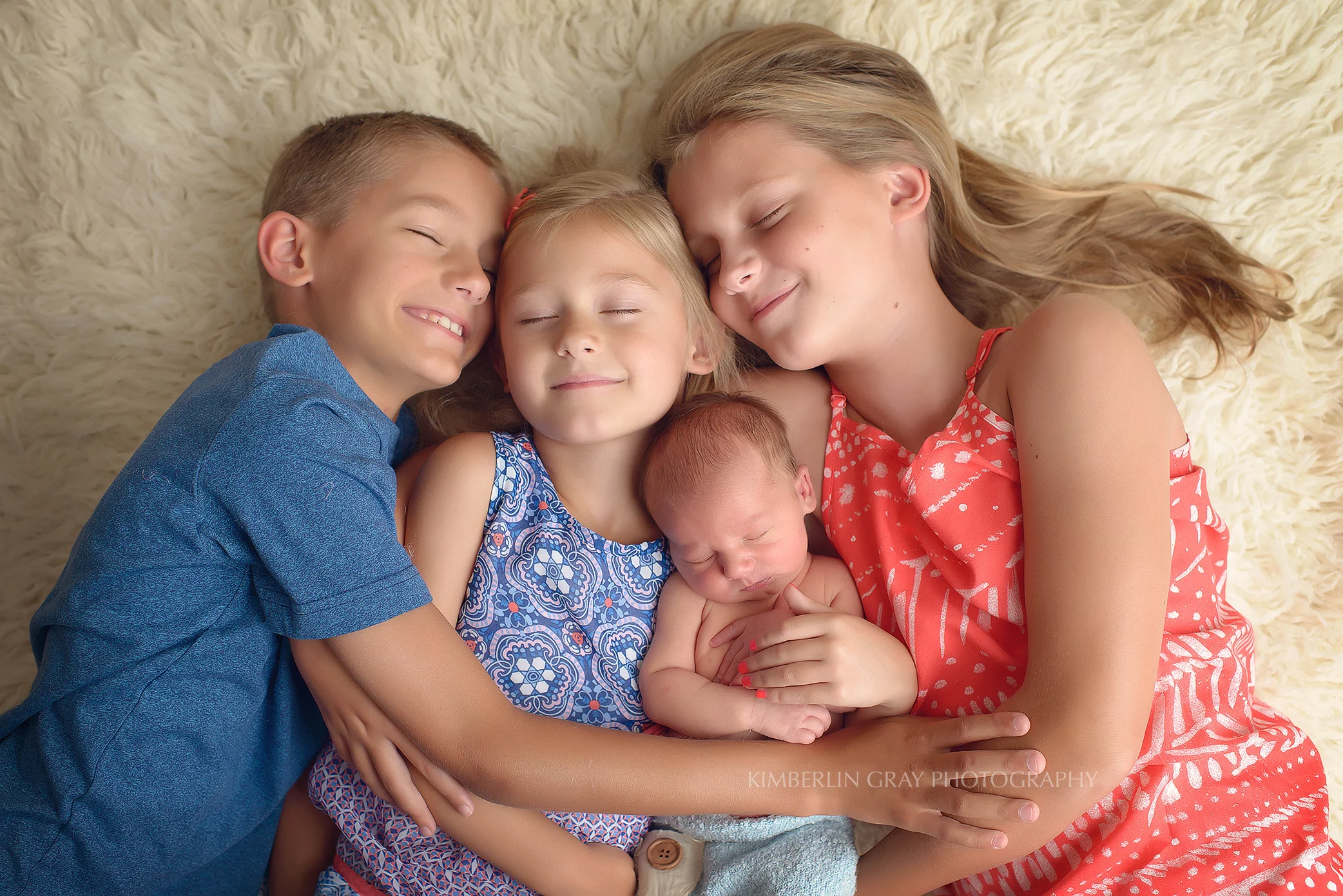 Newborn with siblings