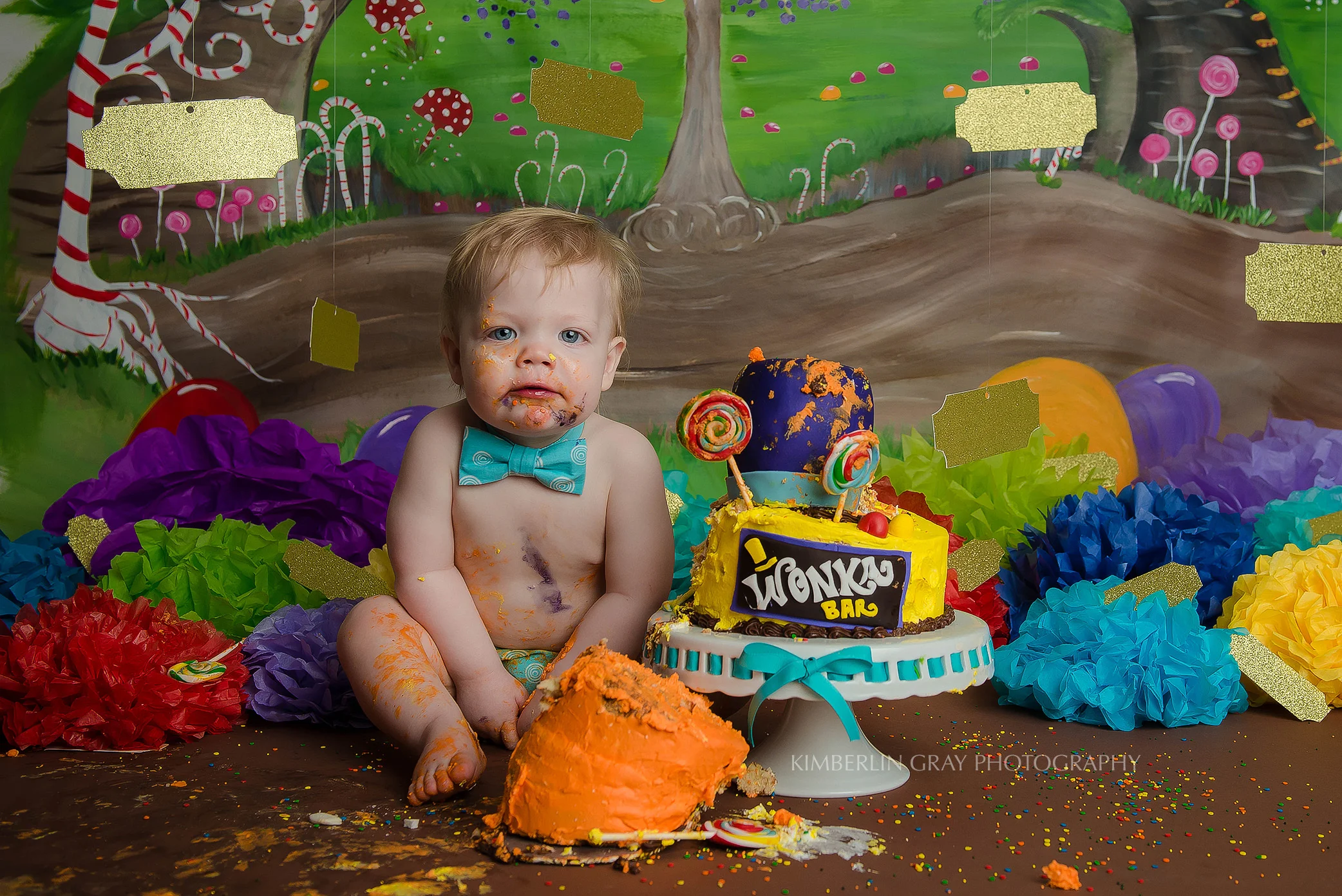 Candy 1st Birthday Cake Smash Norfolk Virginia