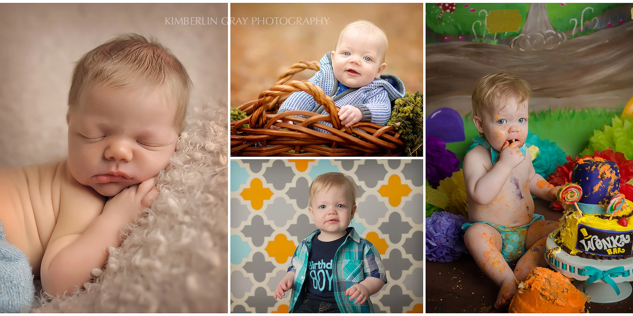 baby first year collage virgnia beach newborn photographer